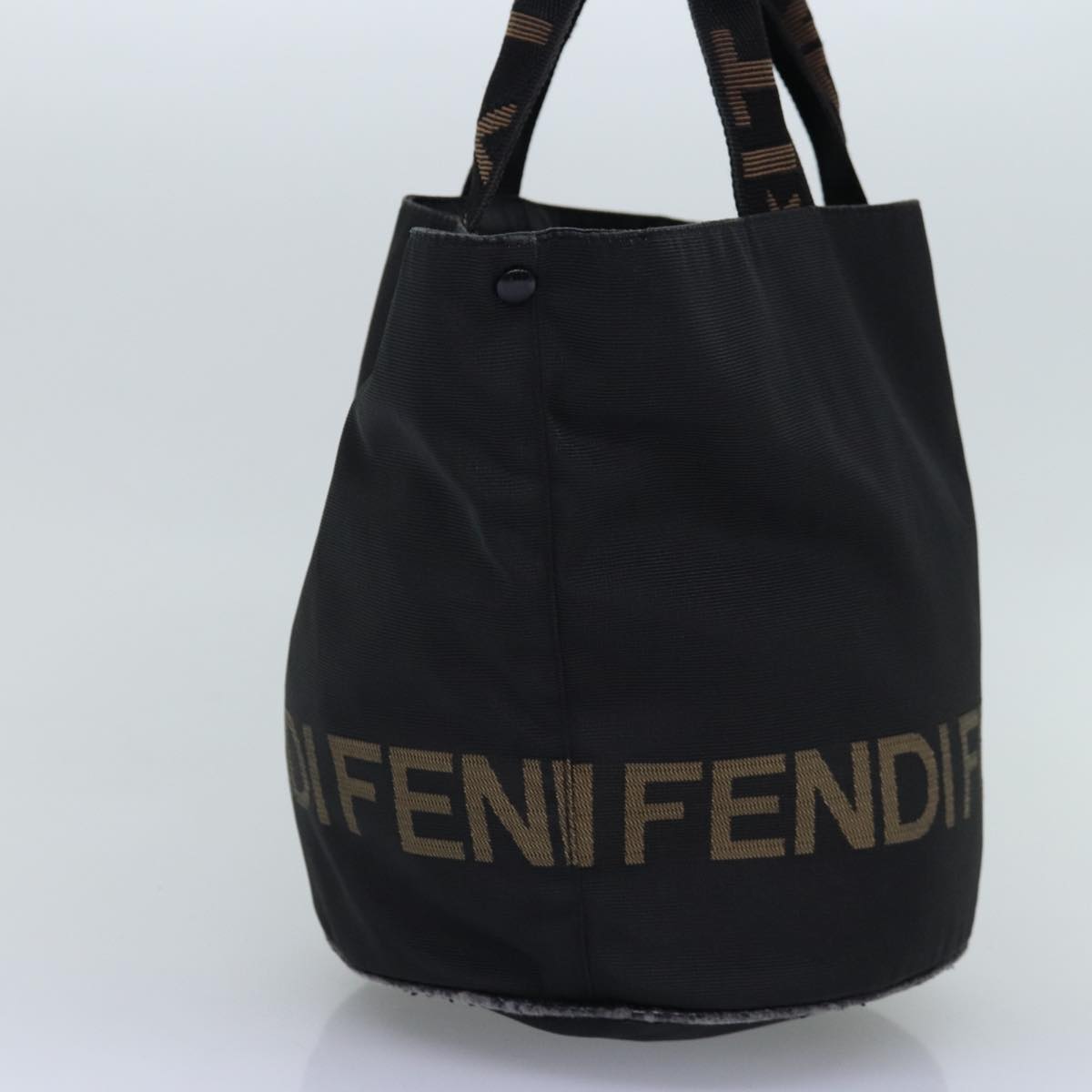 FENDI Hand Bag Nylon Black bs14392