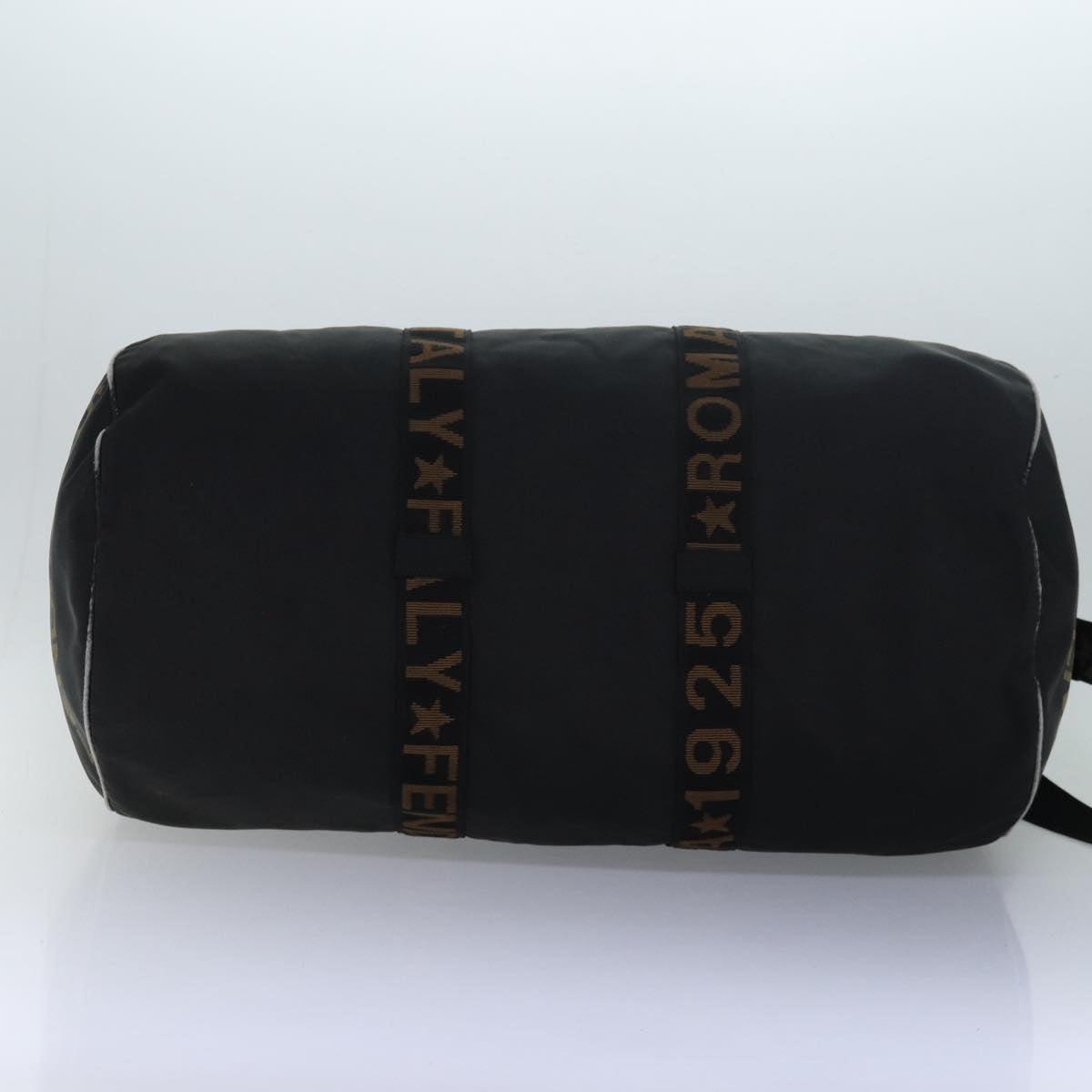 FENDI Boston Bag Nylon 2way Black bs14394