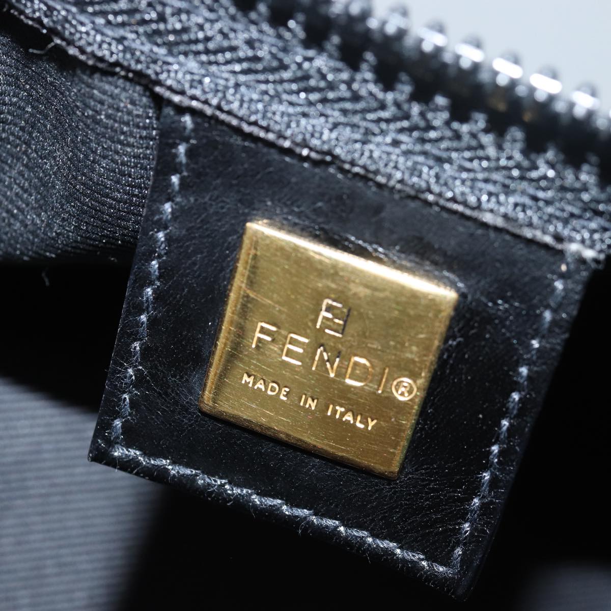 FENDI Boston Bag Nylon 2way Black bs14394