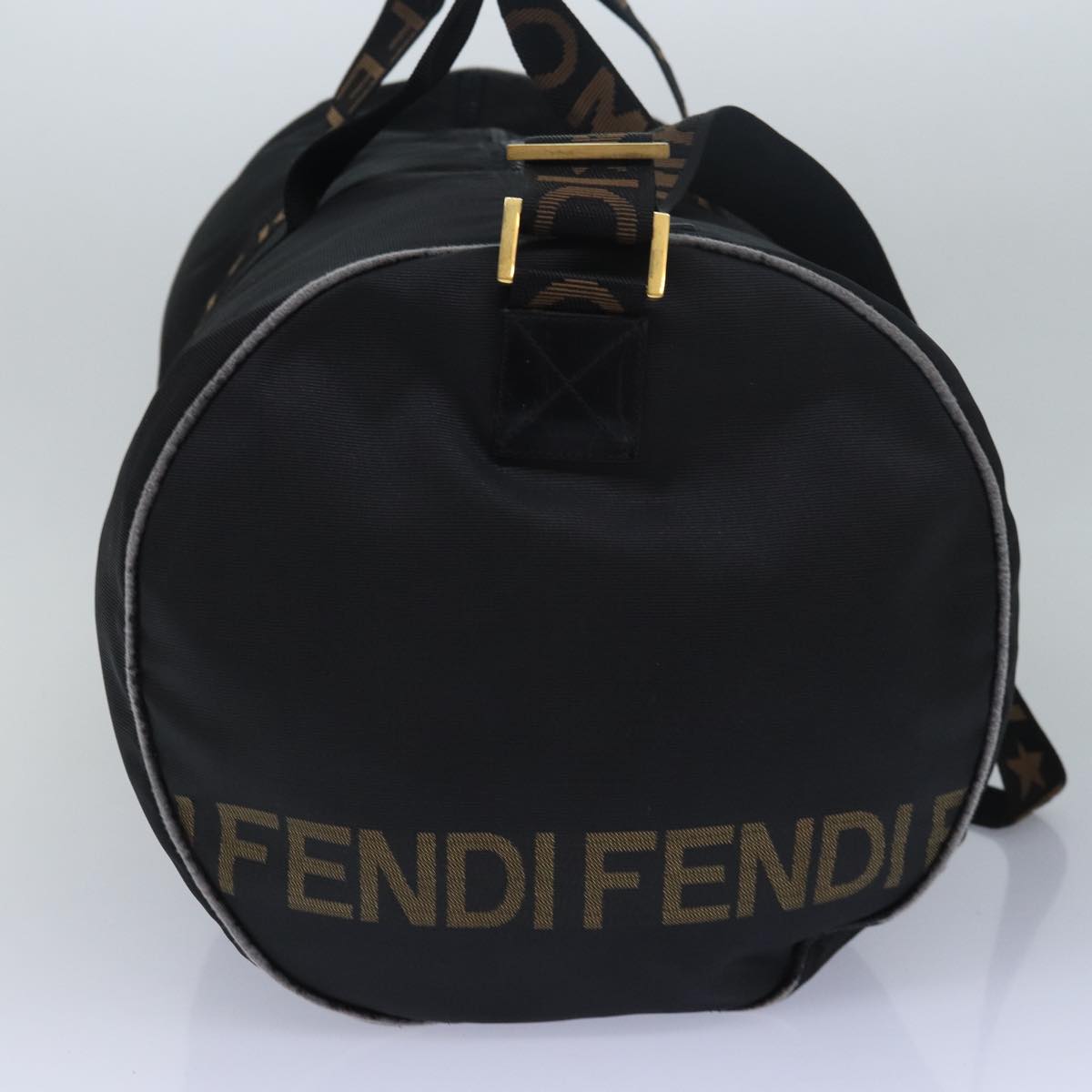 FENDI Boston Bag Nylon 2way Black bs14394