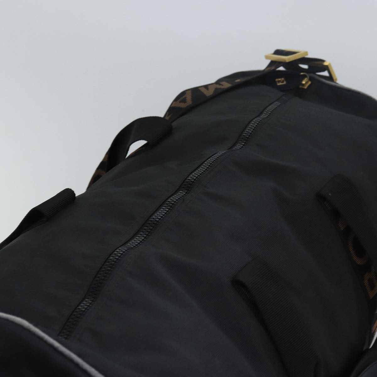 FENDI Boston Bag Nylon 2way Black bs14394