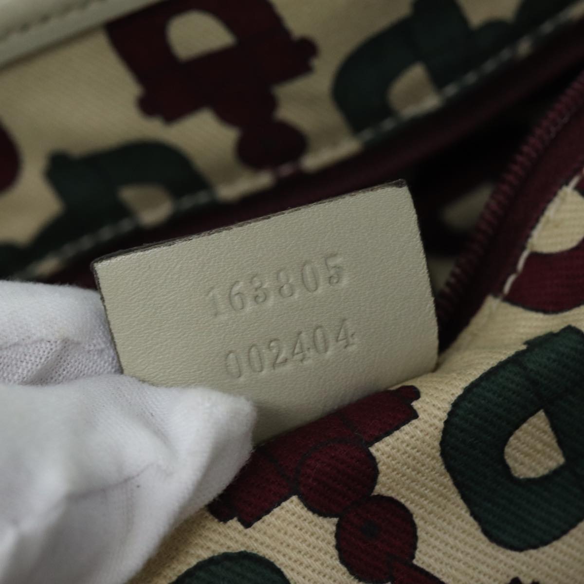 GUCCI GG Canvas Guccissima Tote Bag White 163805 bs14471