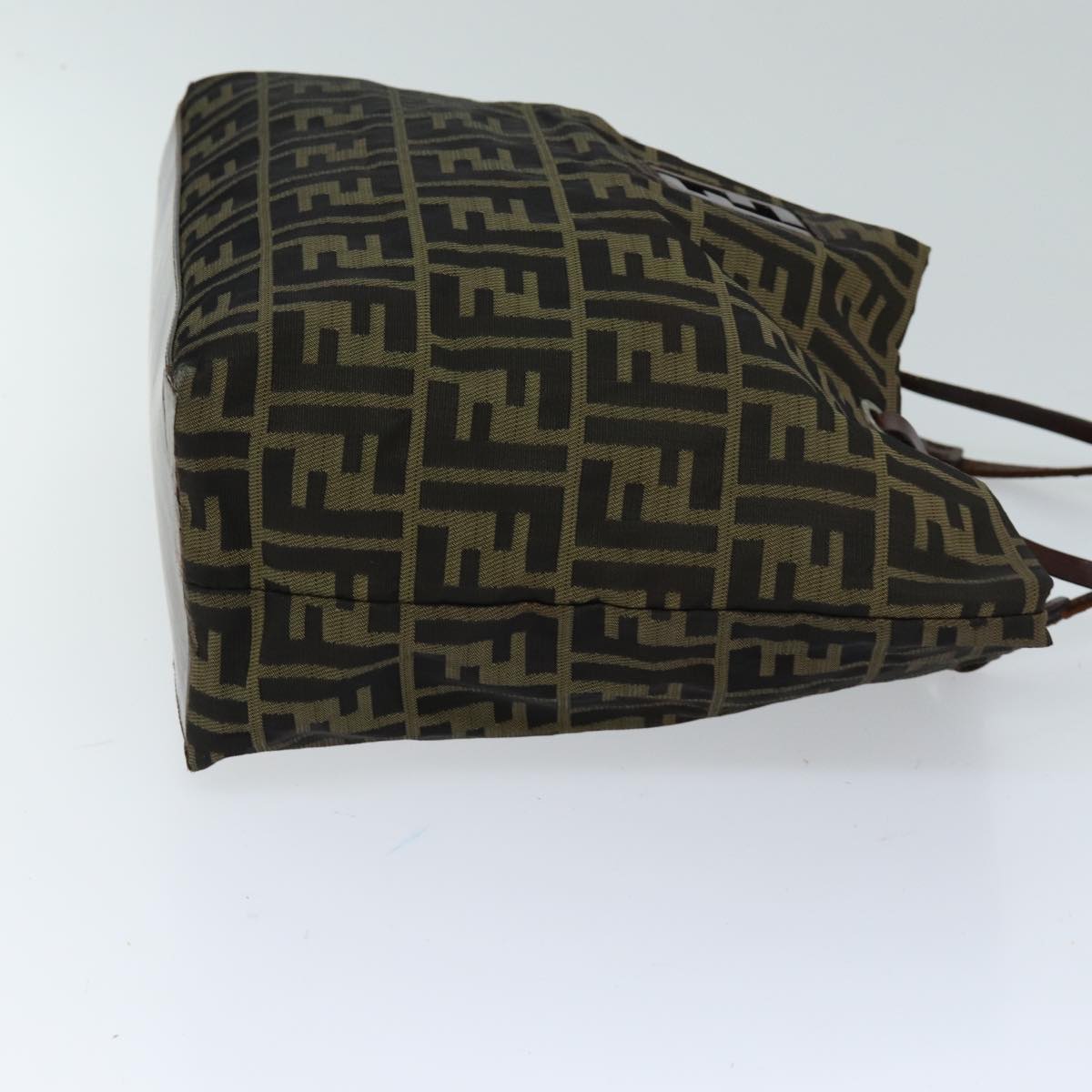 FENDI Zucca Canvas Tote Bag Black Brown bs14491