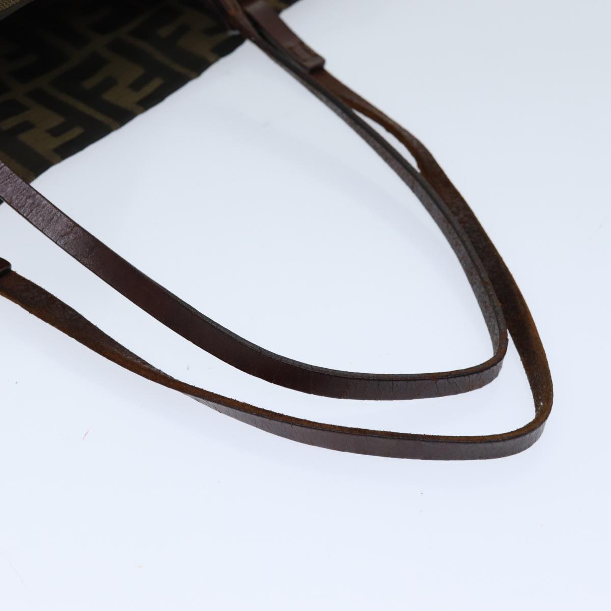 FENDI Zucca Canvas Tote Bag Black Brown bs14491