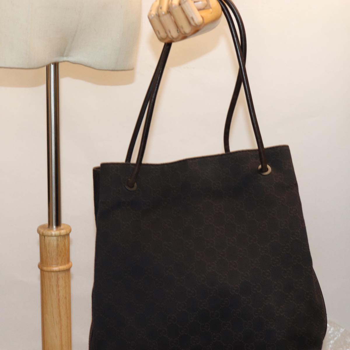 GUCCI GG Canvas Shoulder Bag Brown 101341 bs14539