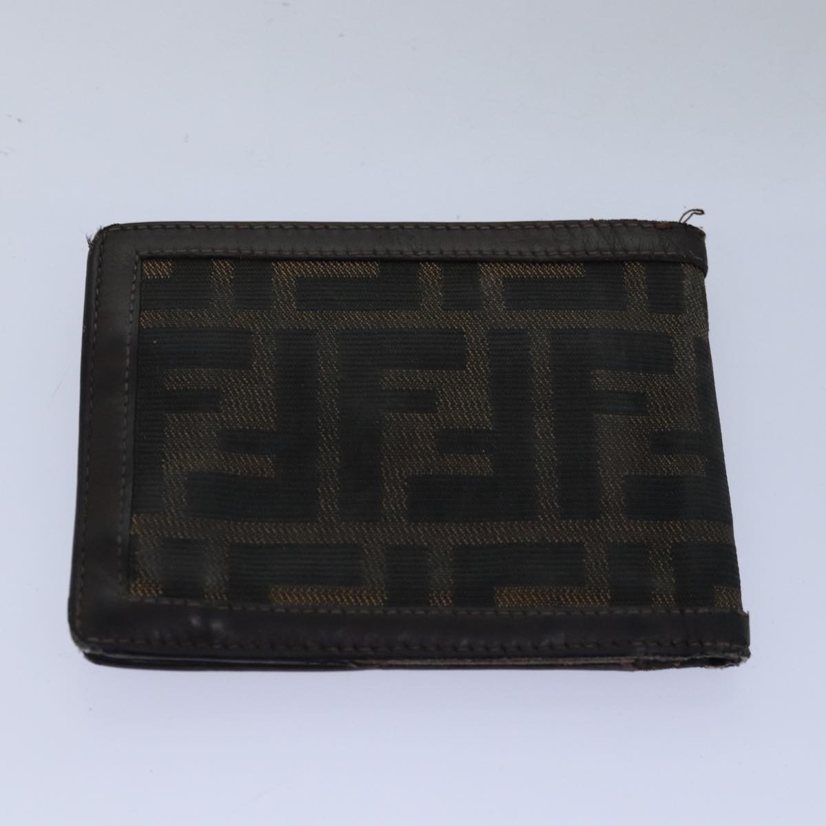 FENDI Zucca Canvas Pecan Canvas Key Case Wallet 4Set Black Brown bs14585