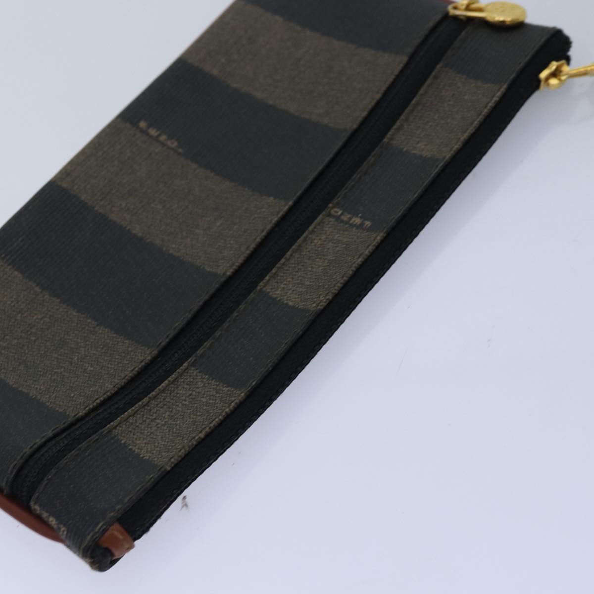 FENDI Zucca Canvas Pecan Canvas Key Case Wallet 4Set Black Brown bs14585