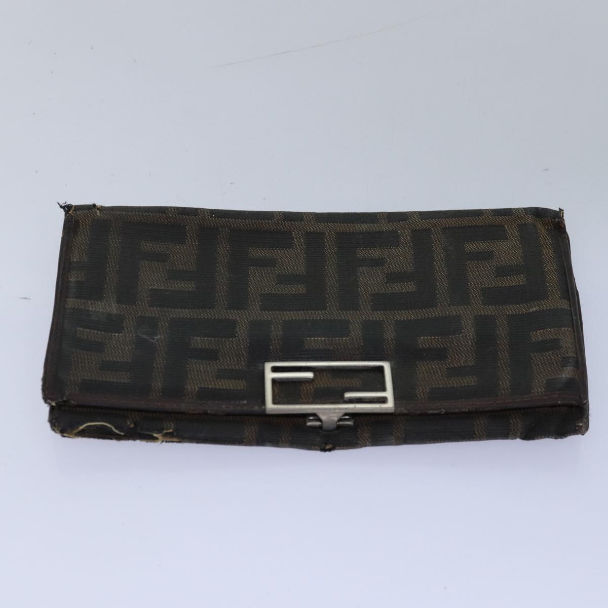 FENDI Zucca Canvas Pecan Canvas Key Case Wallet 4Set Black Brown bs14585