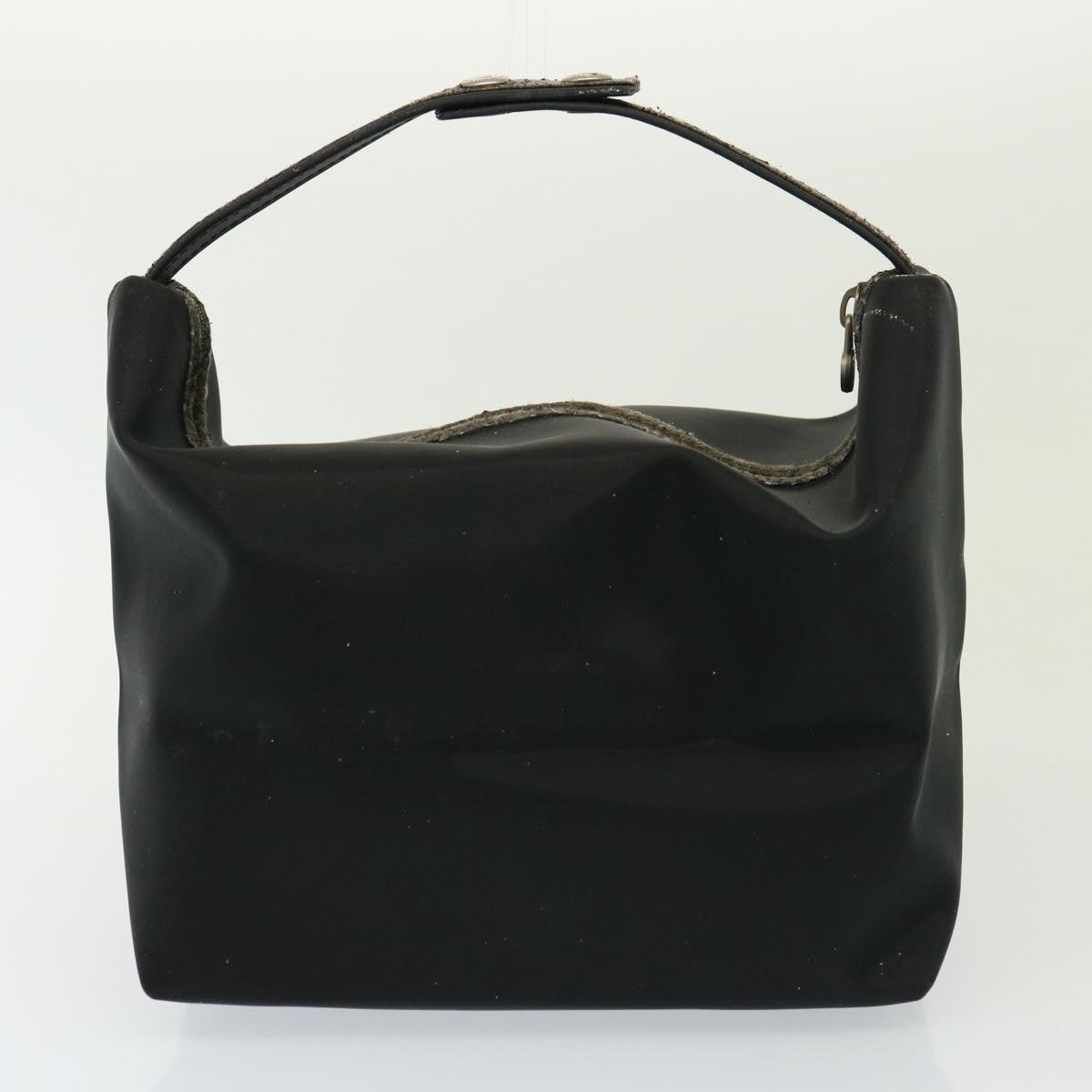 FENDI Zucchino Canvas Shoulder Bag Coated Canvas 3Set Black Beige bs14590