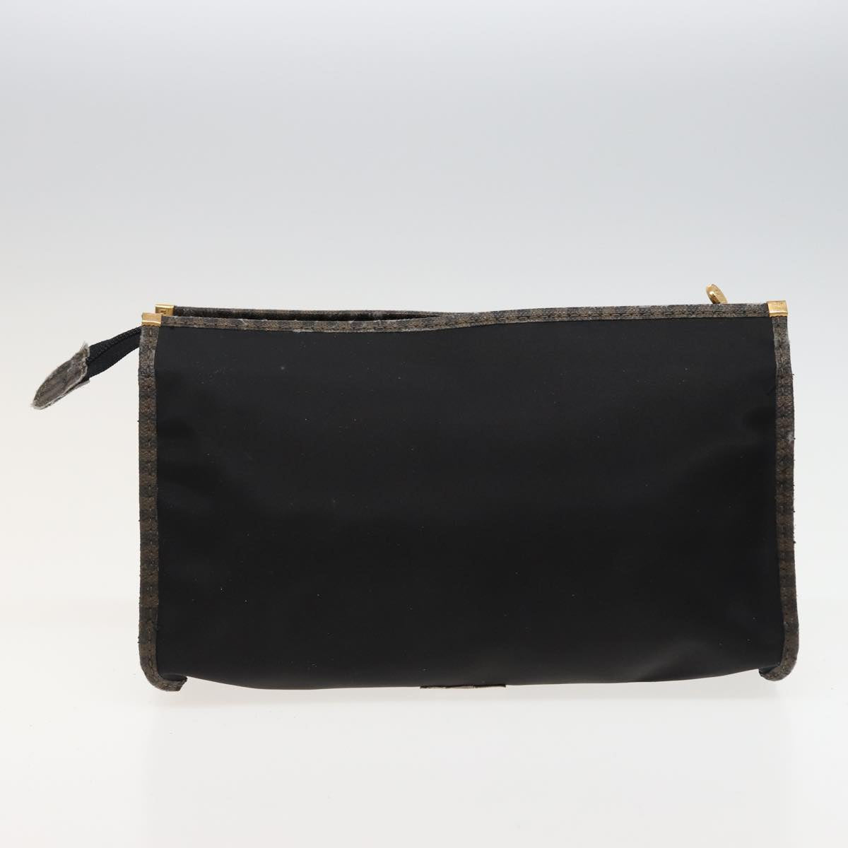 FENDI Shoulder Bag Coated Canvas 3Set Black Brown bs14598