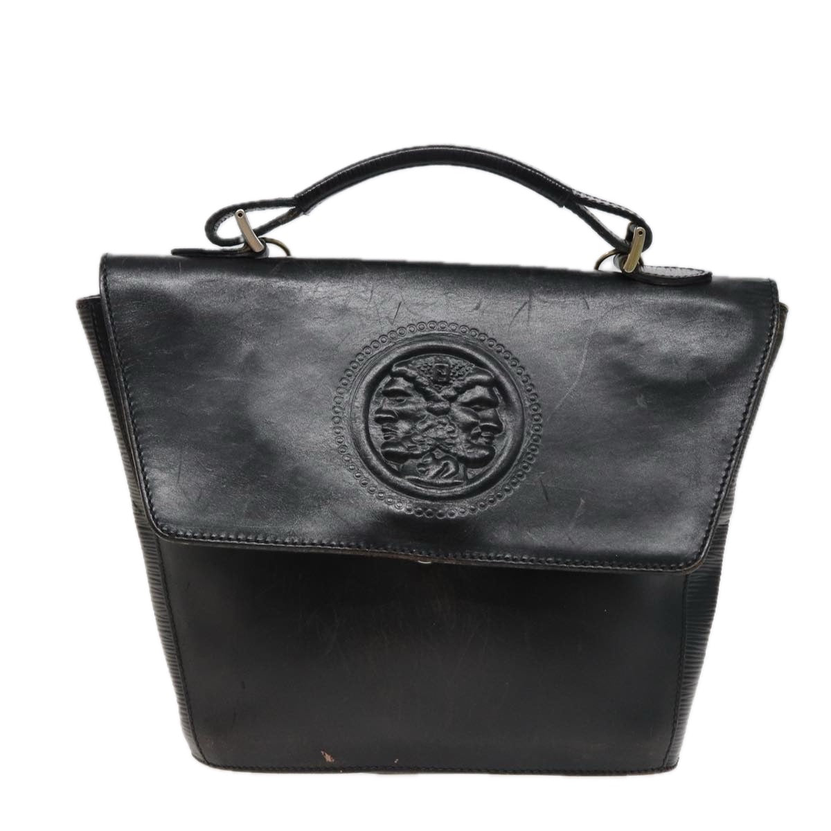FENDI Shoulder Bag Coated Canvas 3Set Black Brown bs14598