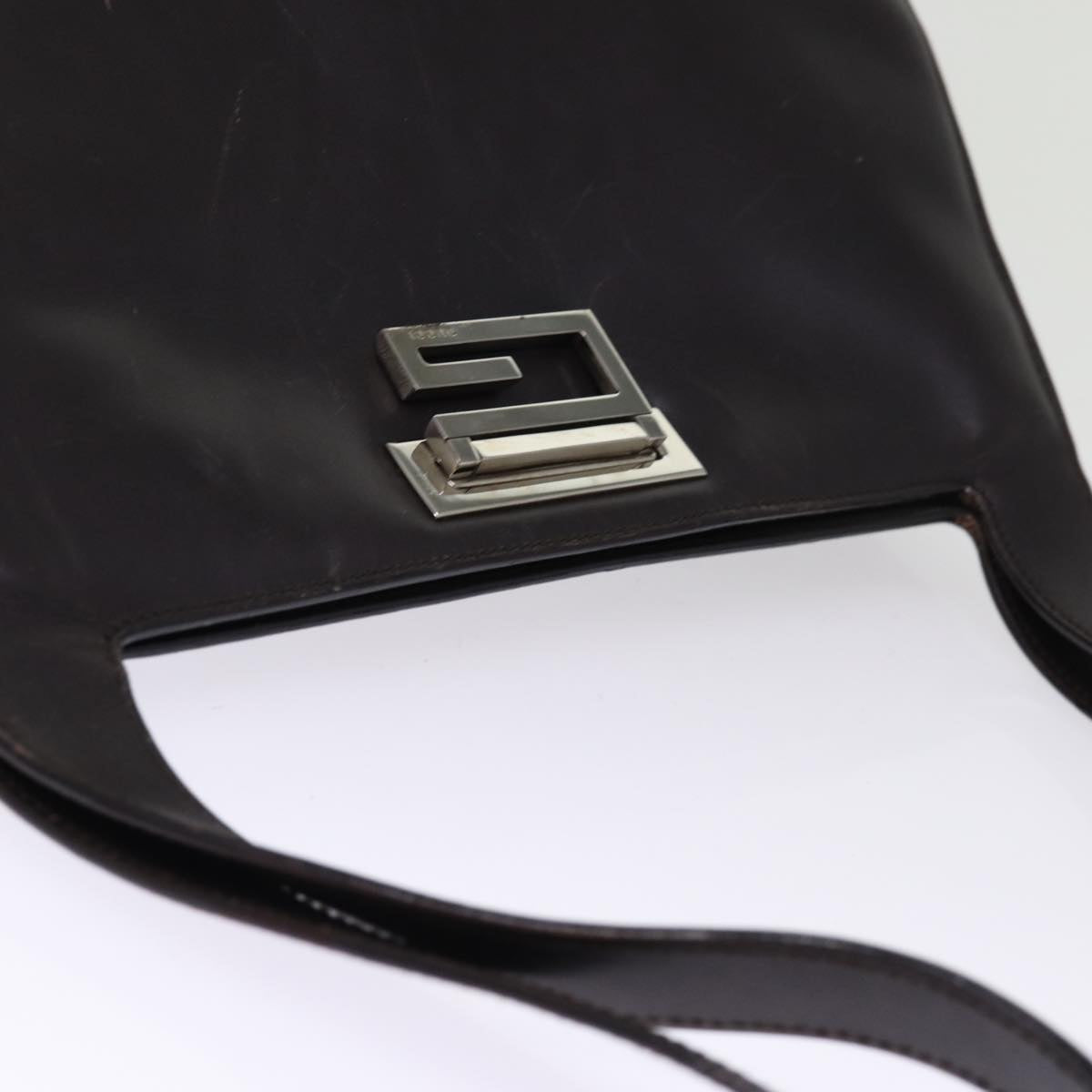 GUCCI Shoulder Bag Leather Brown 001 3038 bs14657