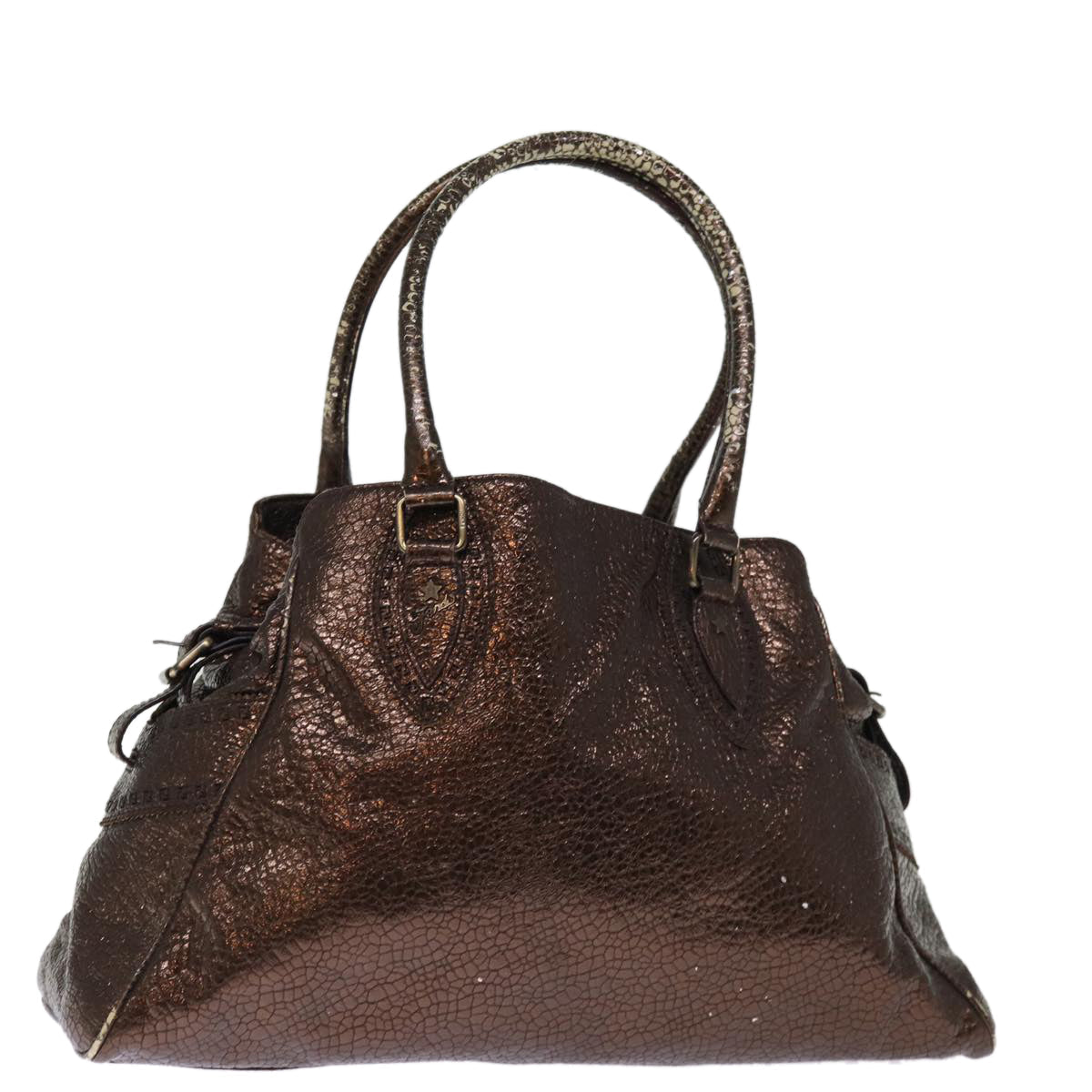 FENDI Shoulder Bag Leather Brown bs14722