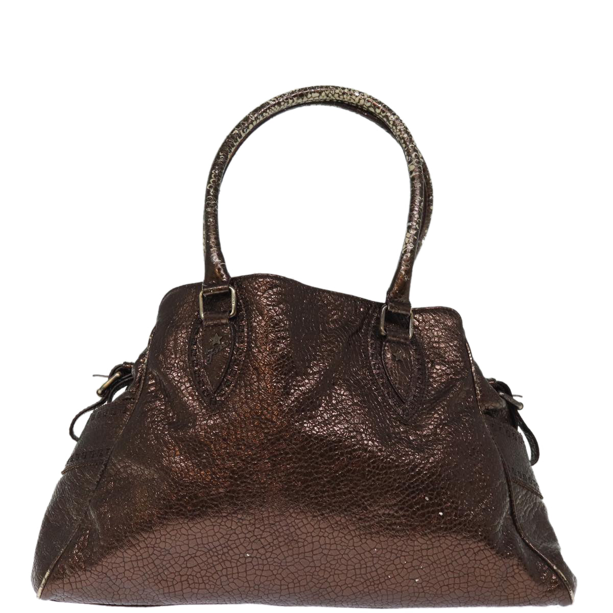 FENDI Shoulder Bag Leather Brown bs14722