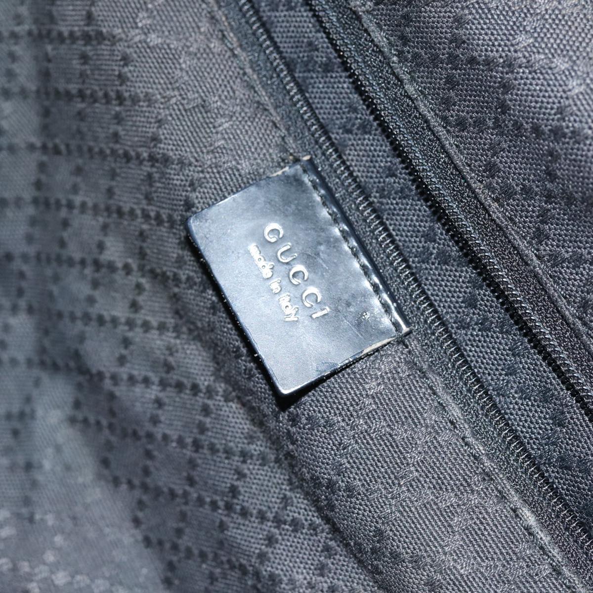 GUCCI Bamboo Hand Bag Nylon Black 001 2113 1577 bs14834