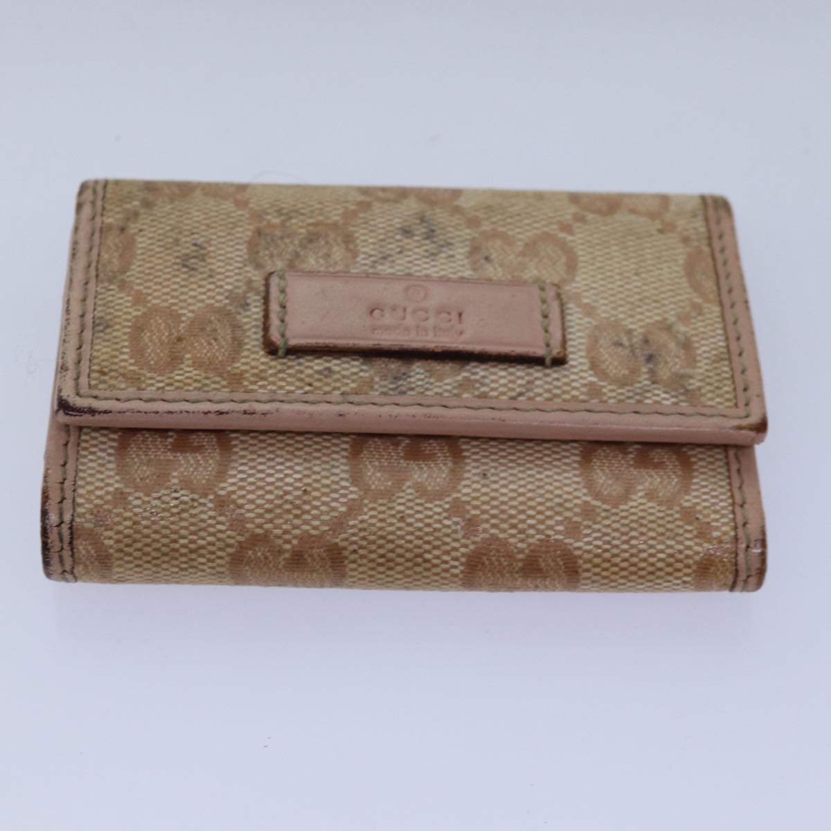 GUCCI GG Canvas Key Case Wallet 5Set Beige Black bs14871