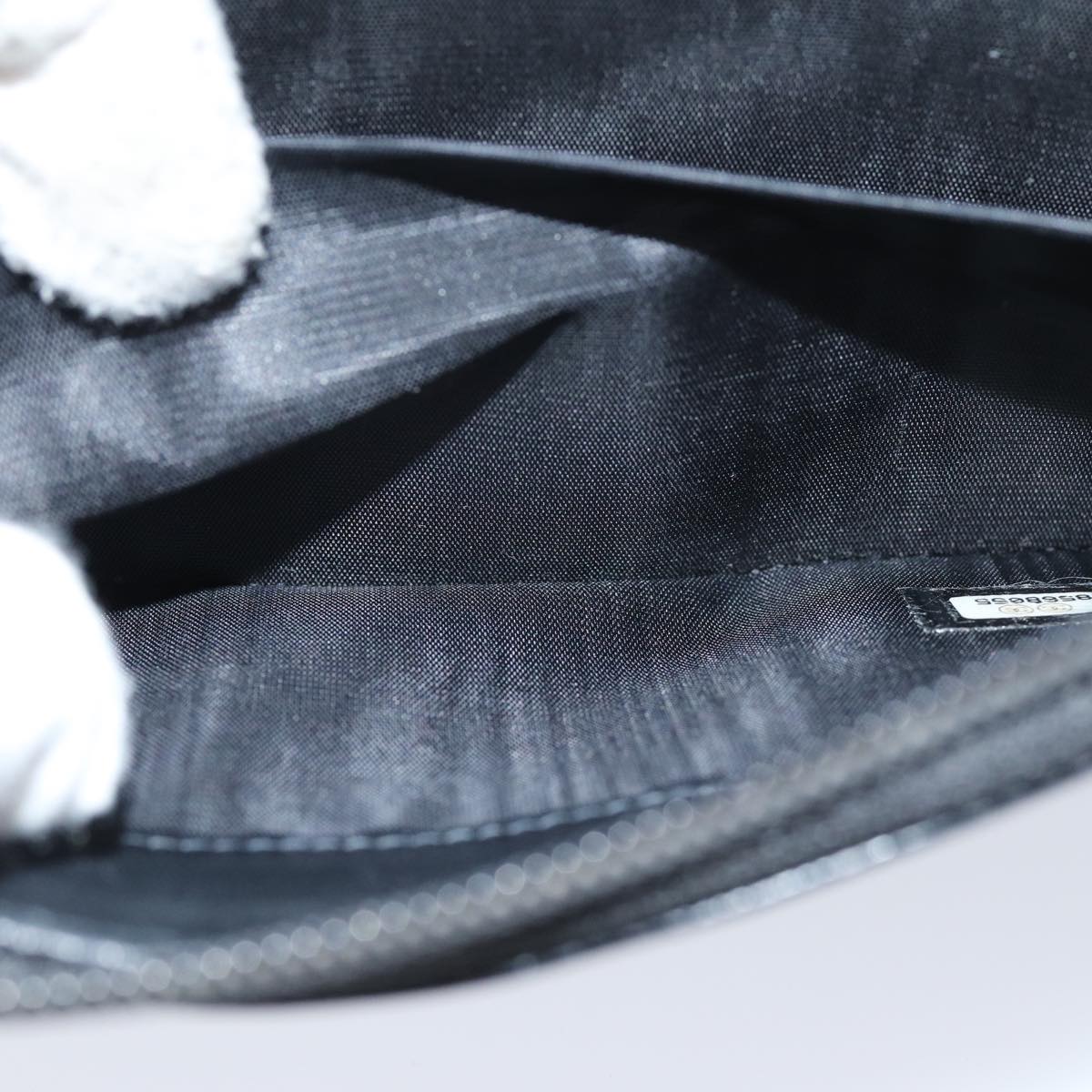 CHANEL COCO Mark Wallet Caviar Skin Black CC bs14885