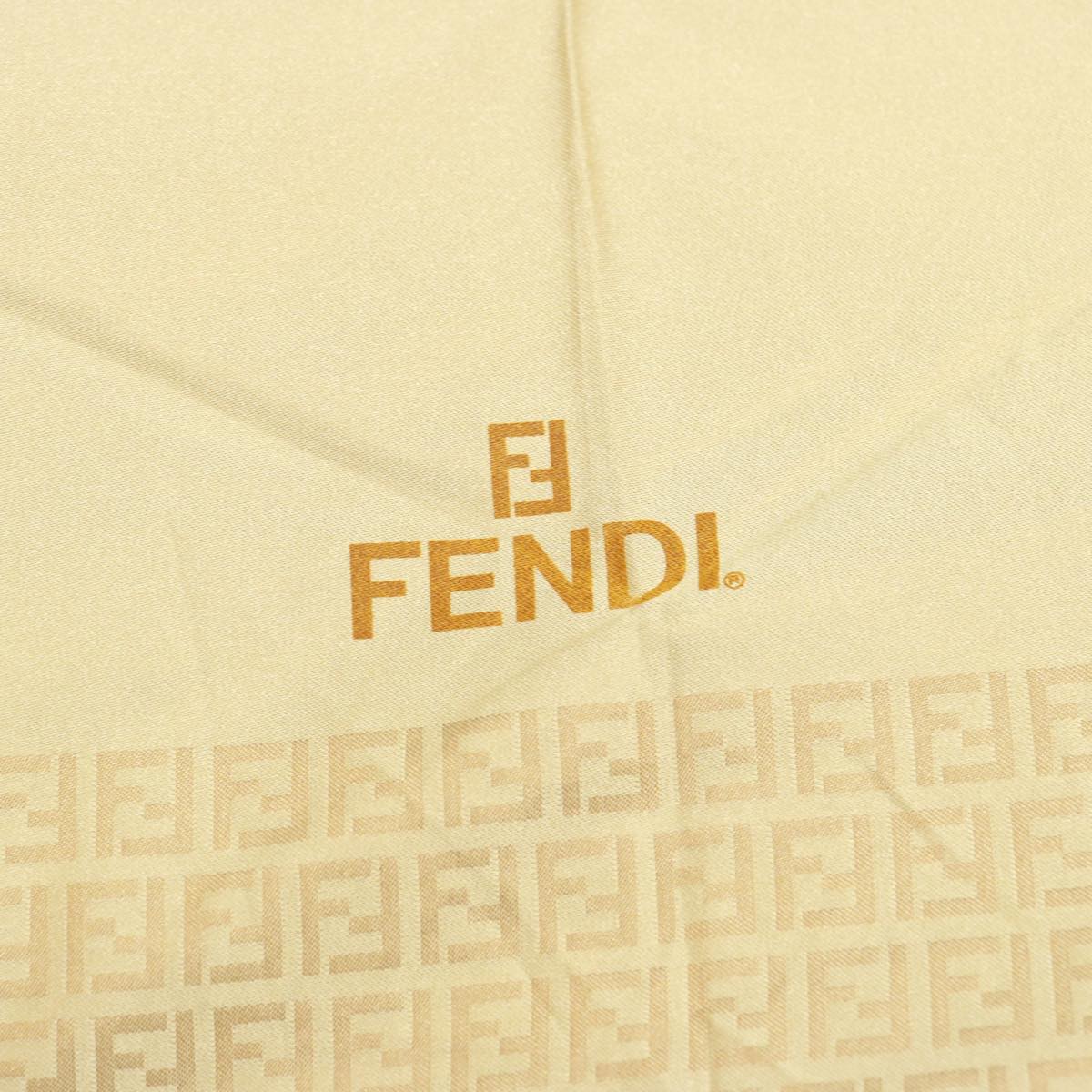 FENDI Zucchino Canvas folding Umbrella Nylon Beige bs14907