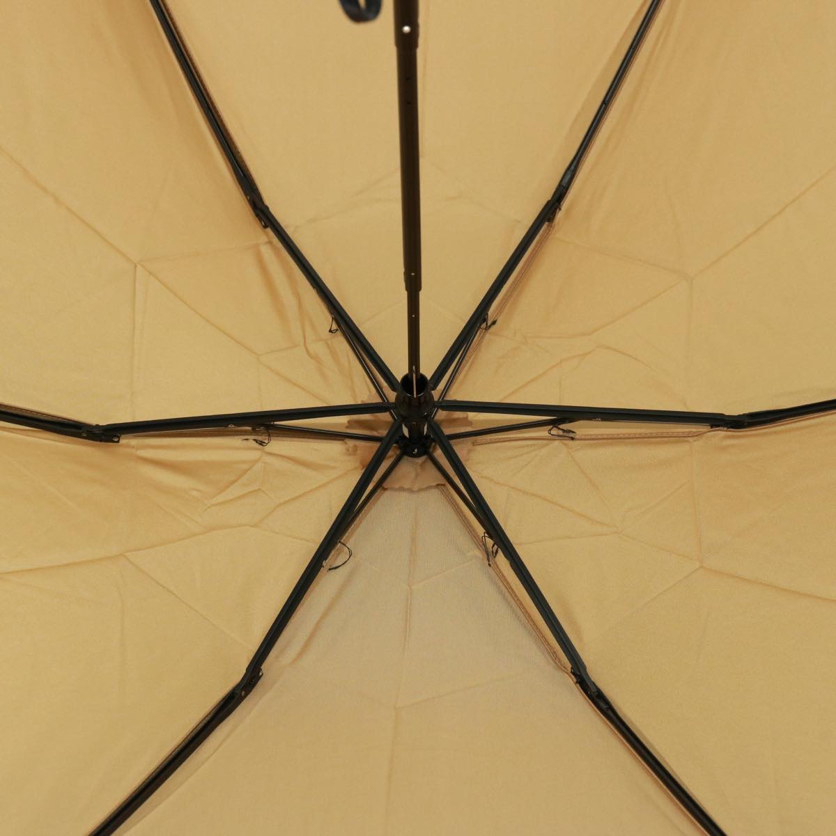 FENDI Zucchino Canvas folding Umbrella Nylon Beige bs14907