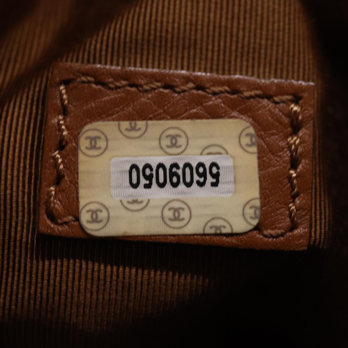 CHANEL Tote Bag Leather Brown CC bs14915