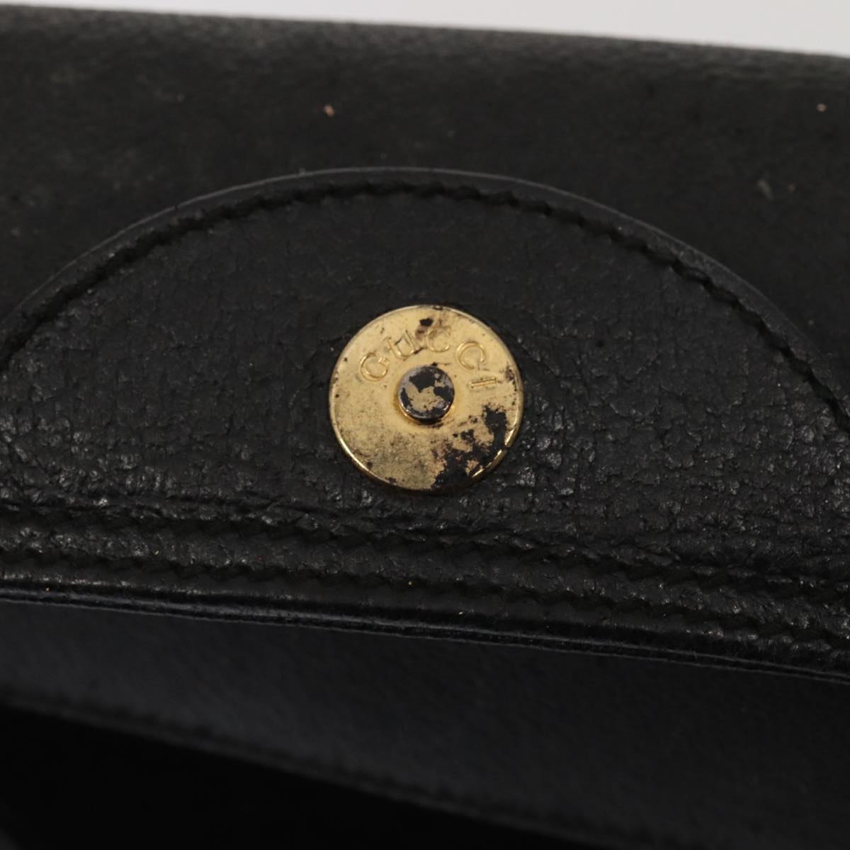 GUCCI Bamboo Hand Bag Suede Leather Black 002 1186 0259 bs14947