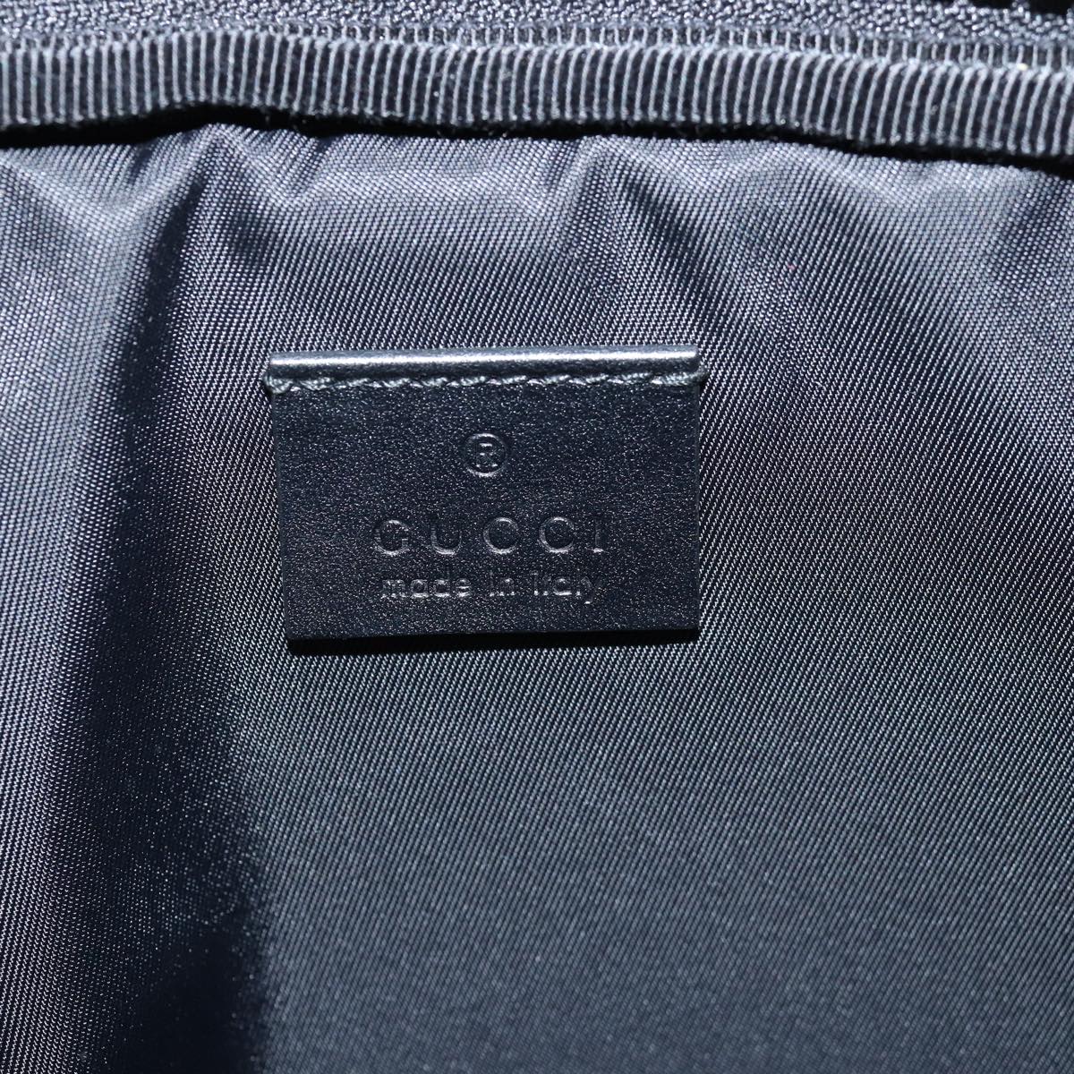 GUCCI Clutch Bag Canvas Black 473883 bs14950