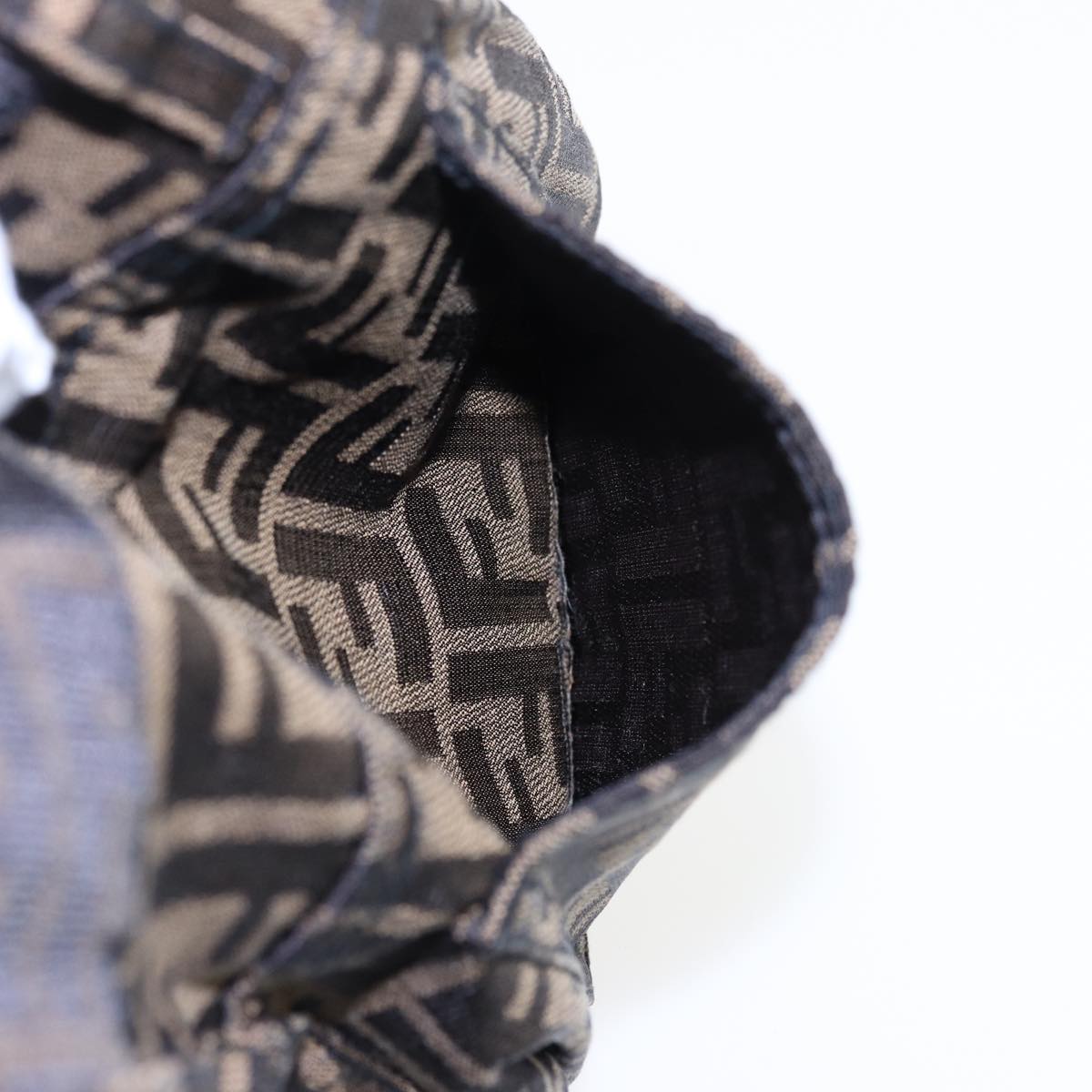 FENDI Zucca Canvas Pants Black Brown bs15018