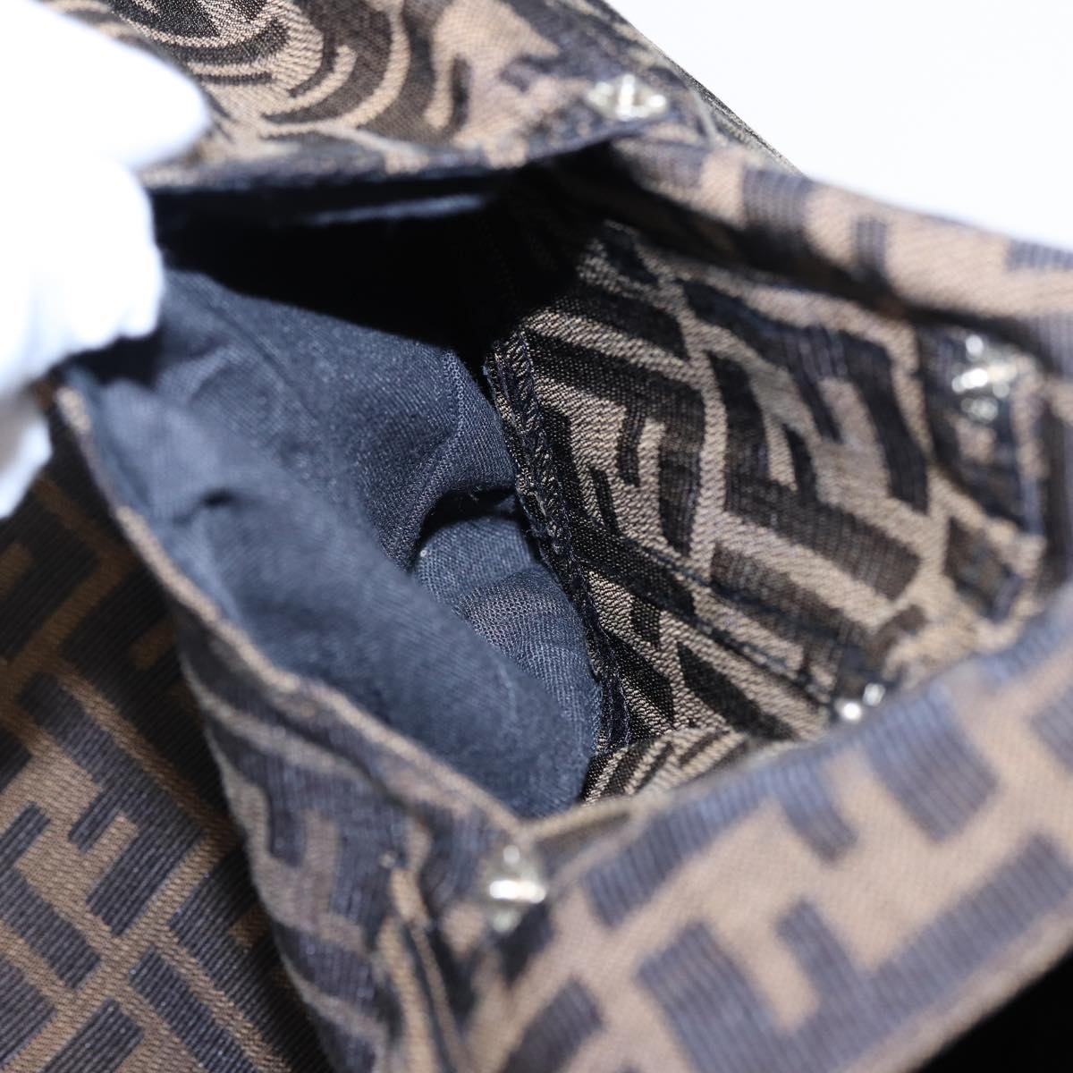 FENDI Zucca Canvas Pants Black Brown bs15018