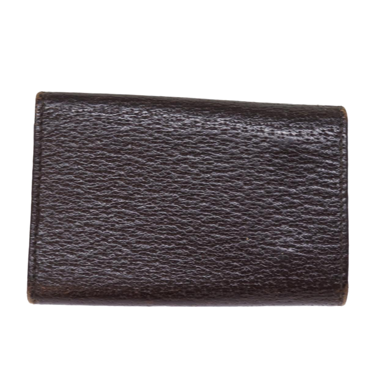 GUCCI Key Case Leather Brown bs15093