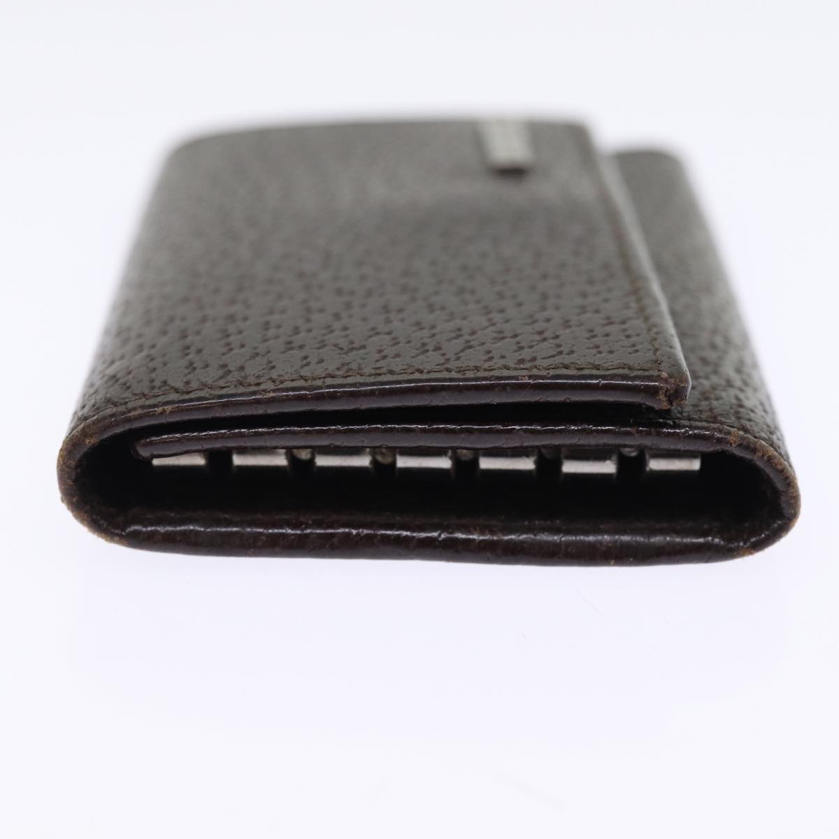 GUCCI Key Case Leather Brown bs15093