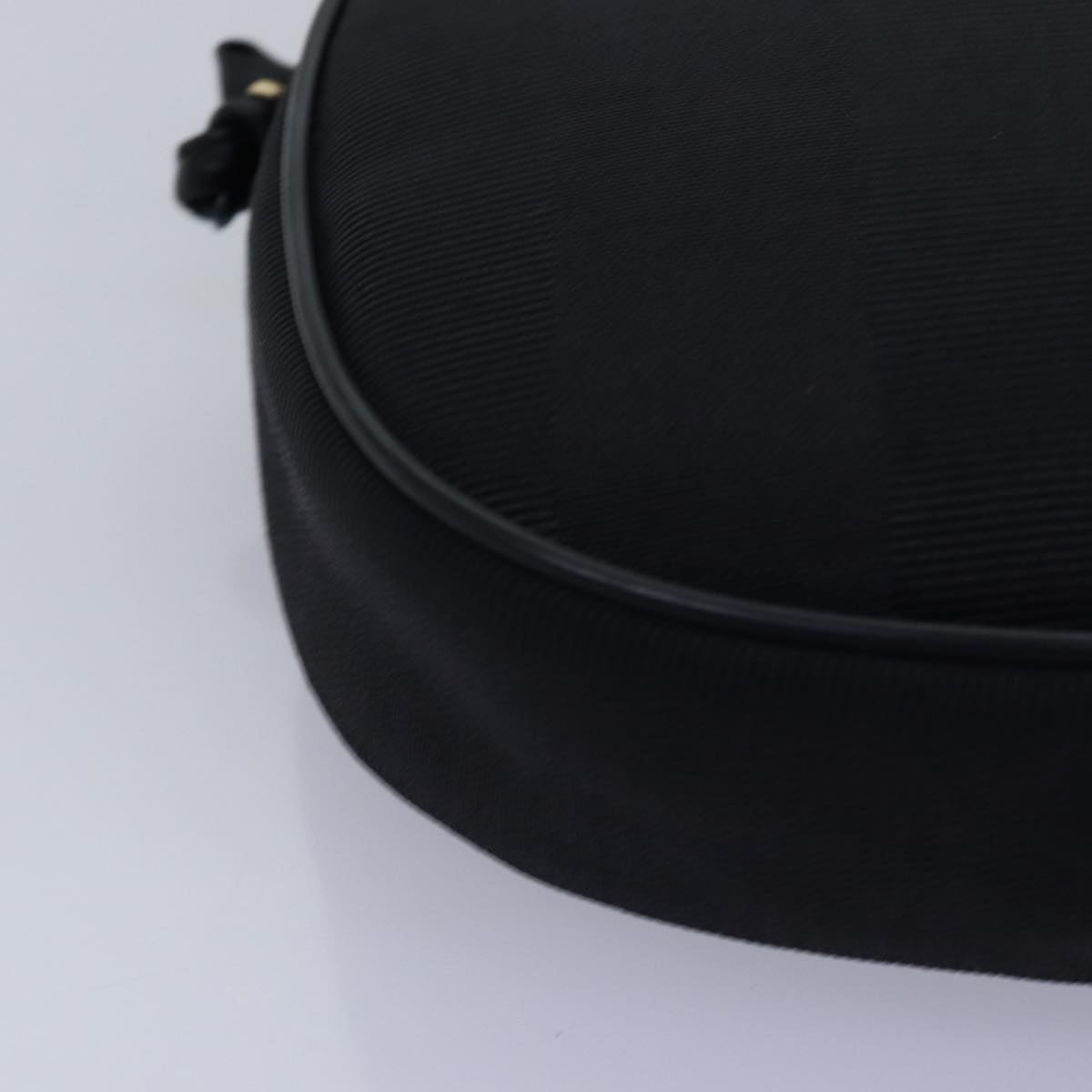 FENDI Pecan Canvas Shoulder Bag Black bs15112