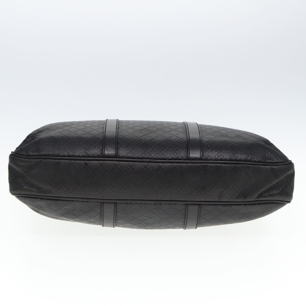 GUCCI Diamante Hand Bag Leather Black 201480 bs15161