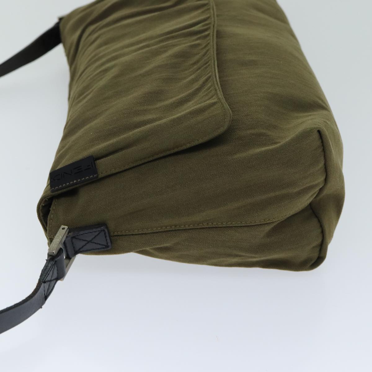 FENDI Shoulder Bag Canvas Khaki bs15175