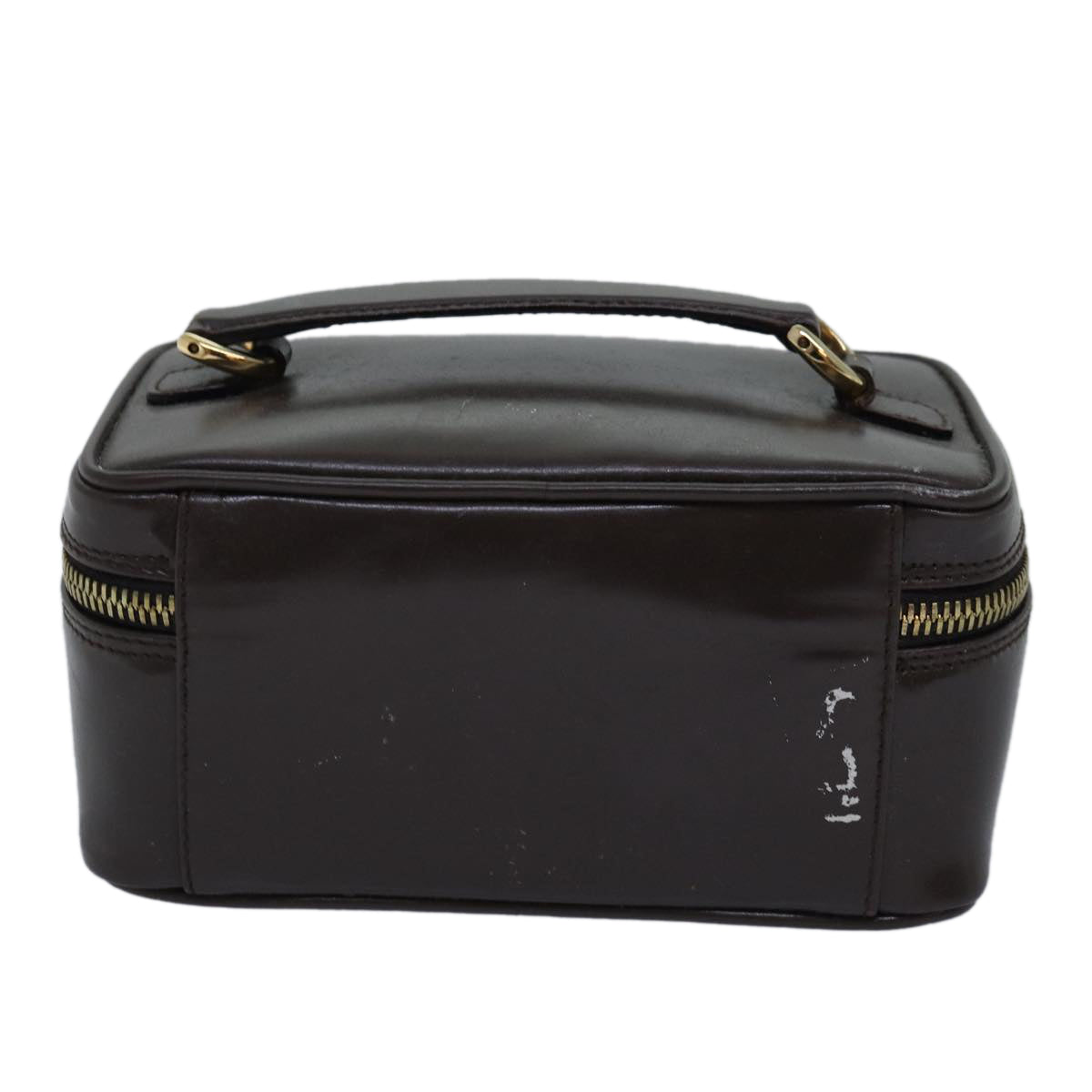 GUCCI Bamboo Pouch Leather Brown 032 1705 0151 bs15219