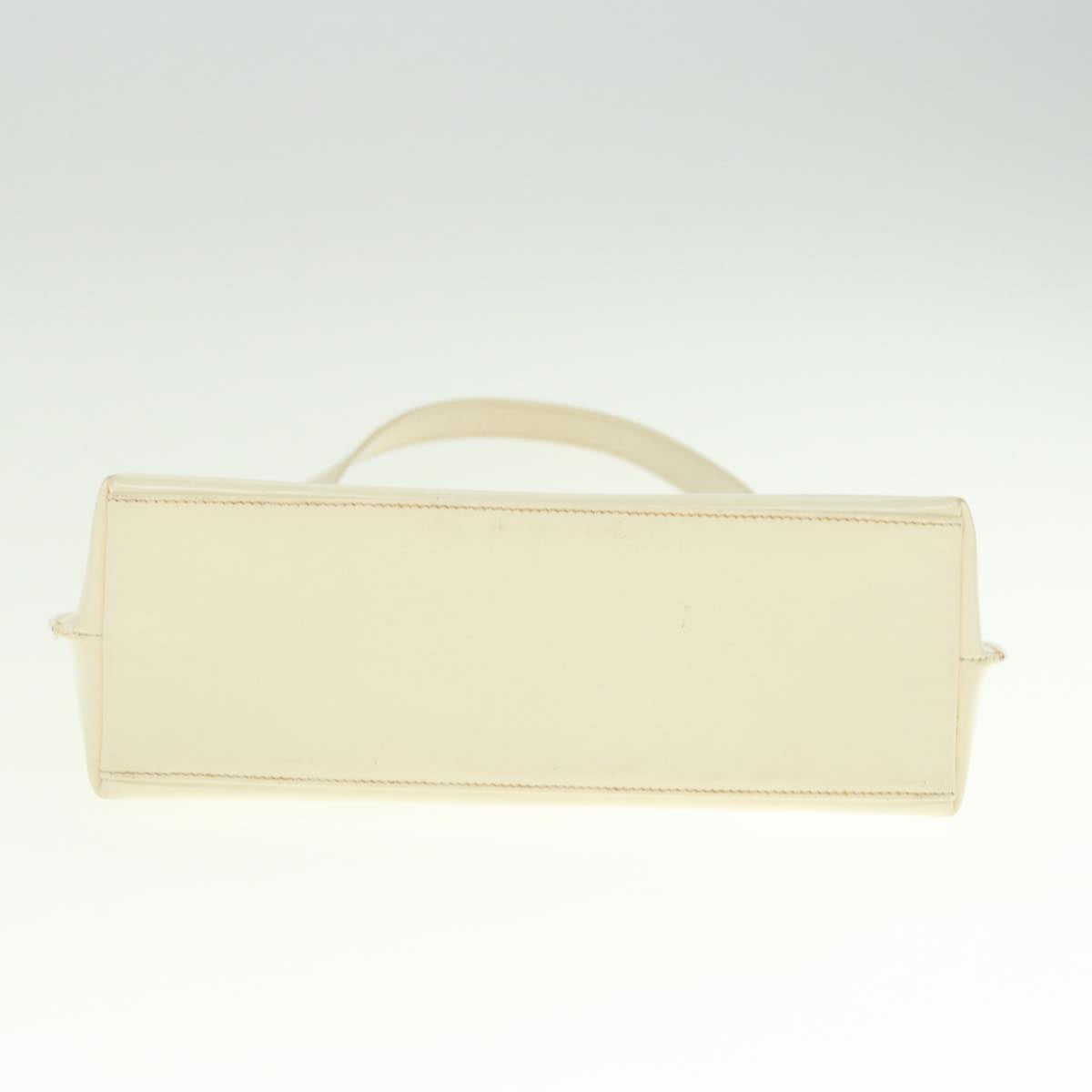 GUCCI Hand Bag Enamel White 001 3119 bs15230