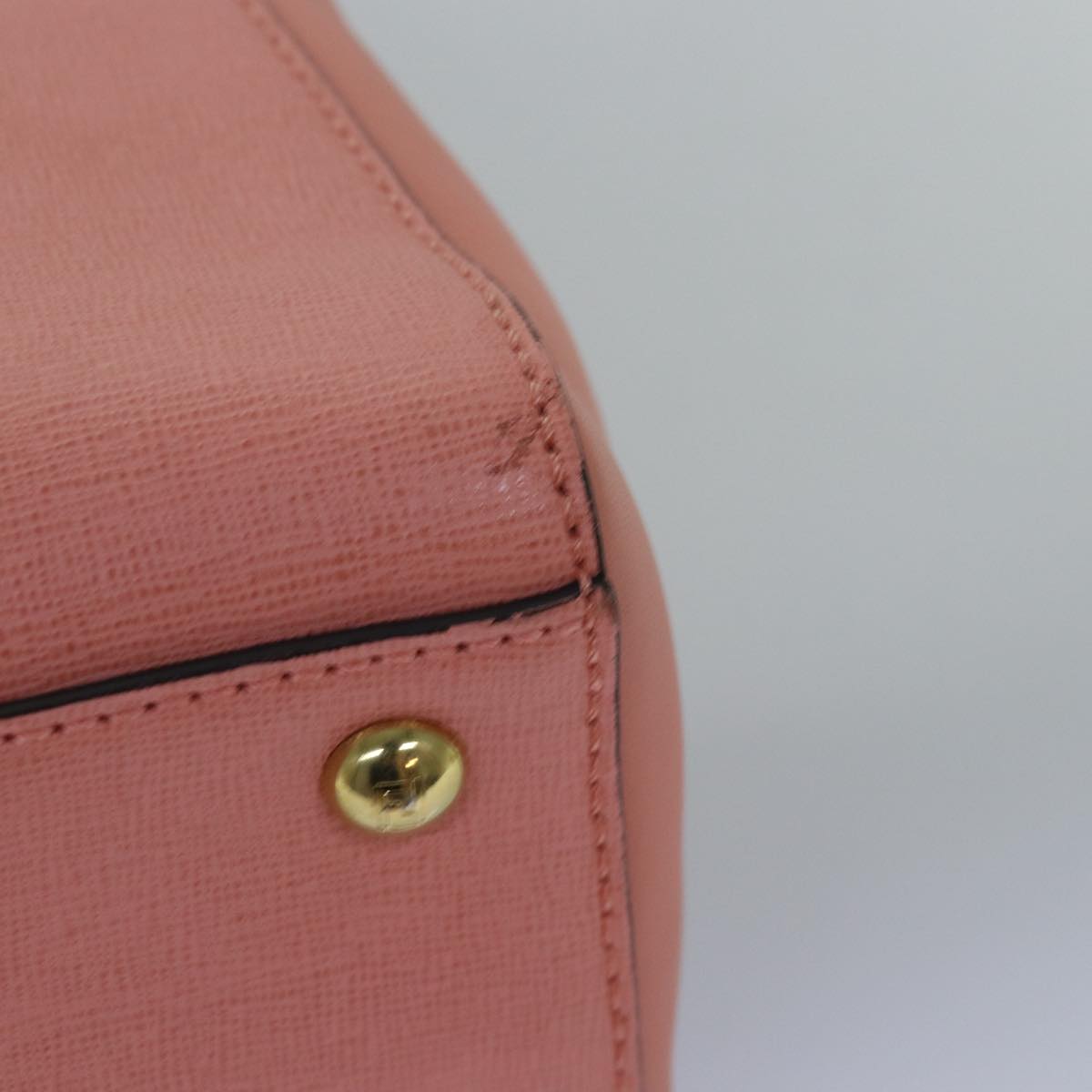 FENDI To joule Hand Bag Leather 2way Pink bs15234