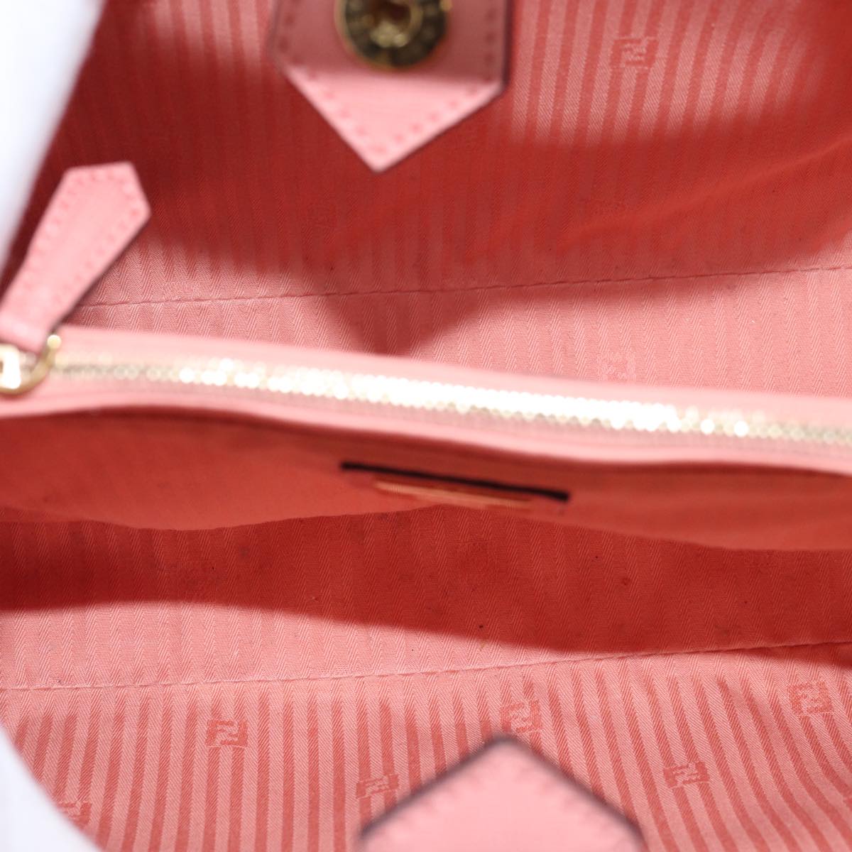 FENDI To joule Hand Bag Leather 2way Pink bs15234