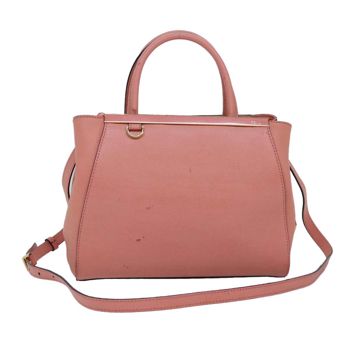 FENDI To joule Hand Bag Leather 2way Pink bs15234