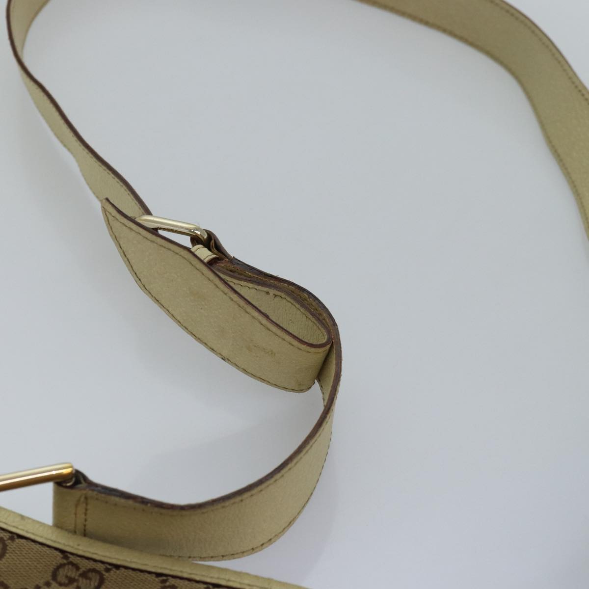 GUCCI GG Canvas Shoulder Bag Beige 120841 bs15248