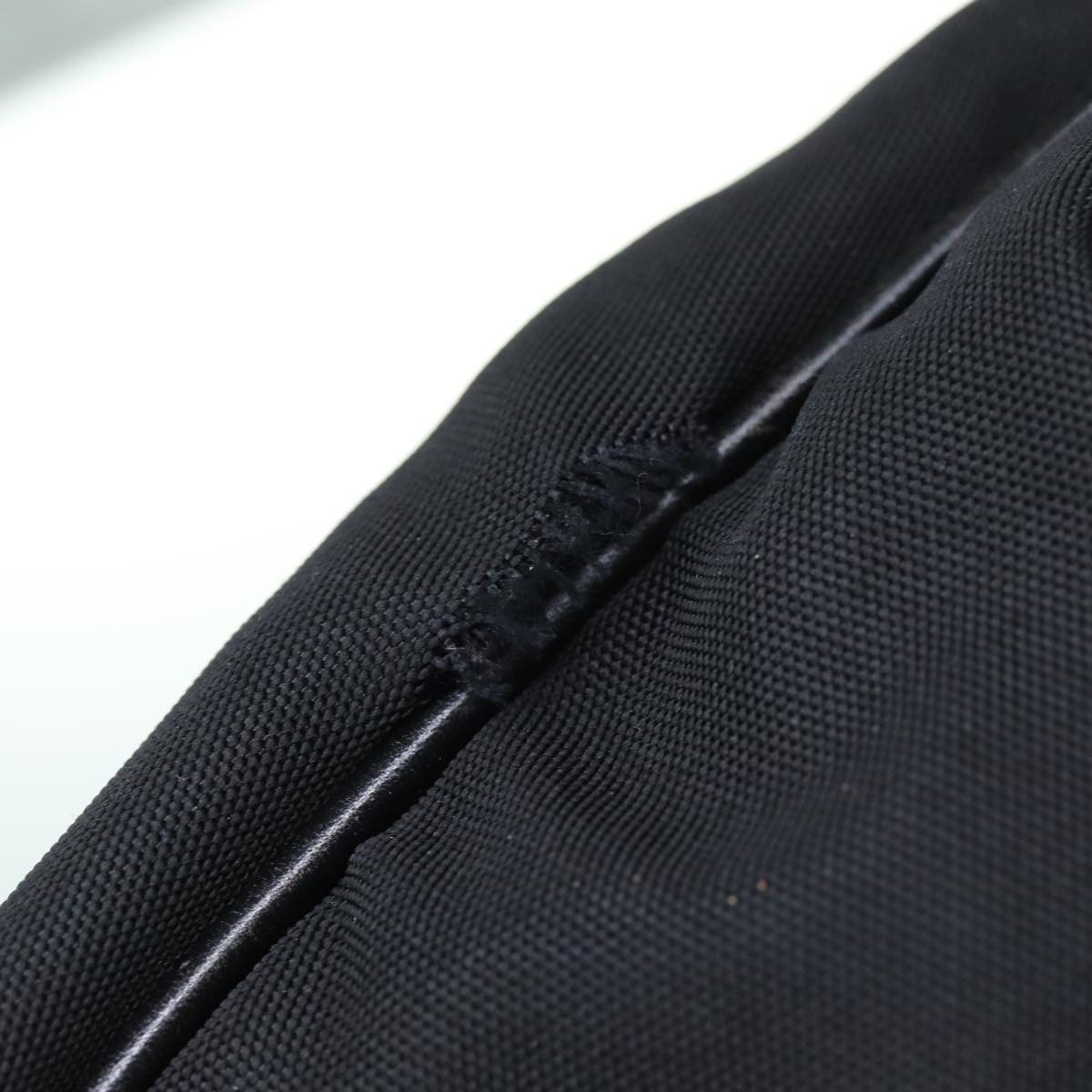 GUCCI Bamboo Hand Bag Nylon Black 001 1577 bs15256