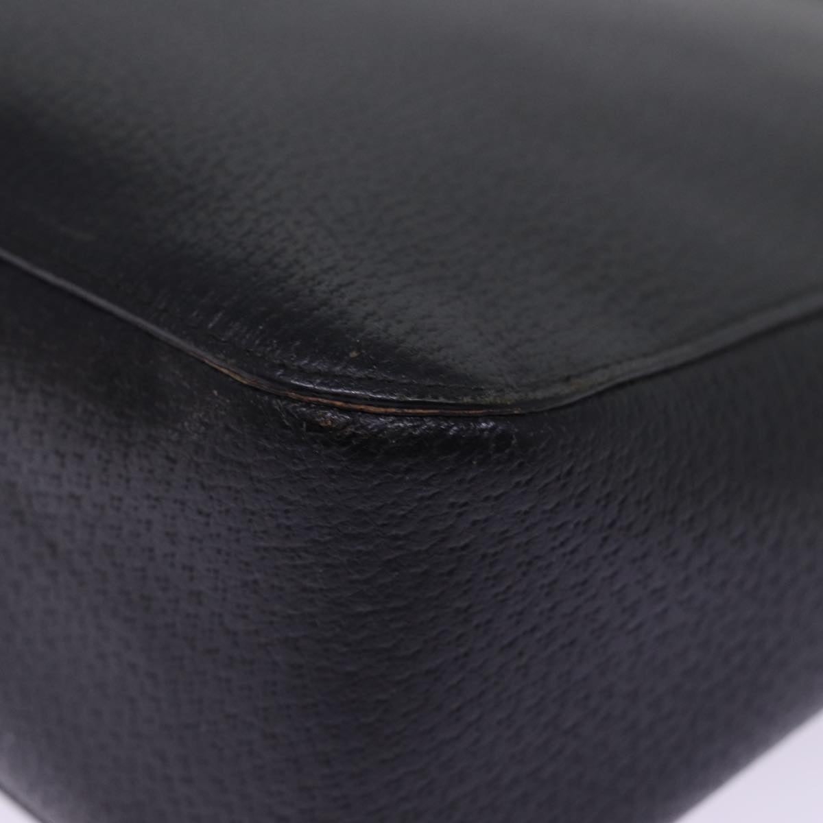 GUCCI Bamboo Hand Bag Leather Black 002 1060 bs15259