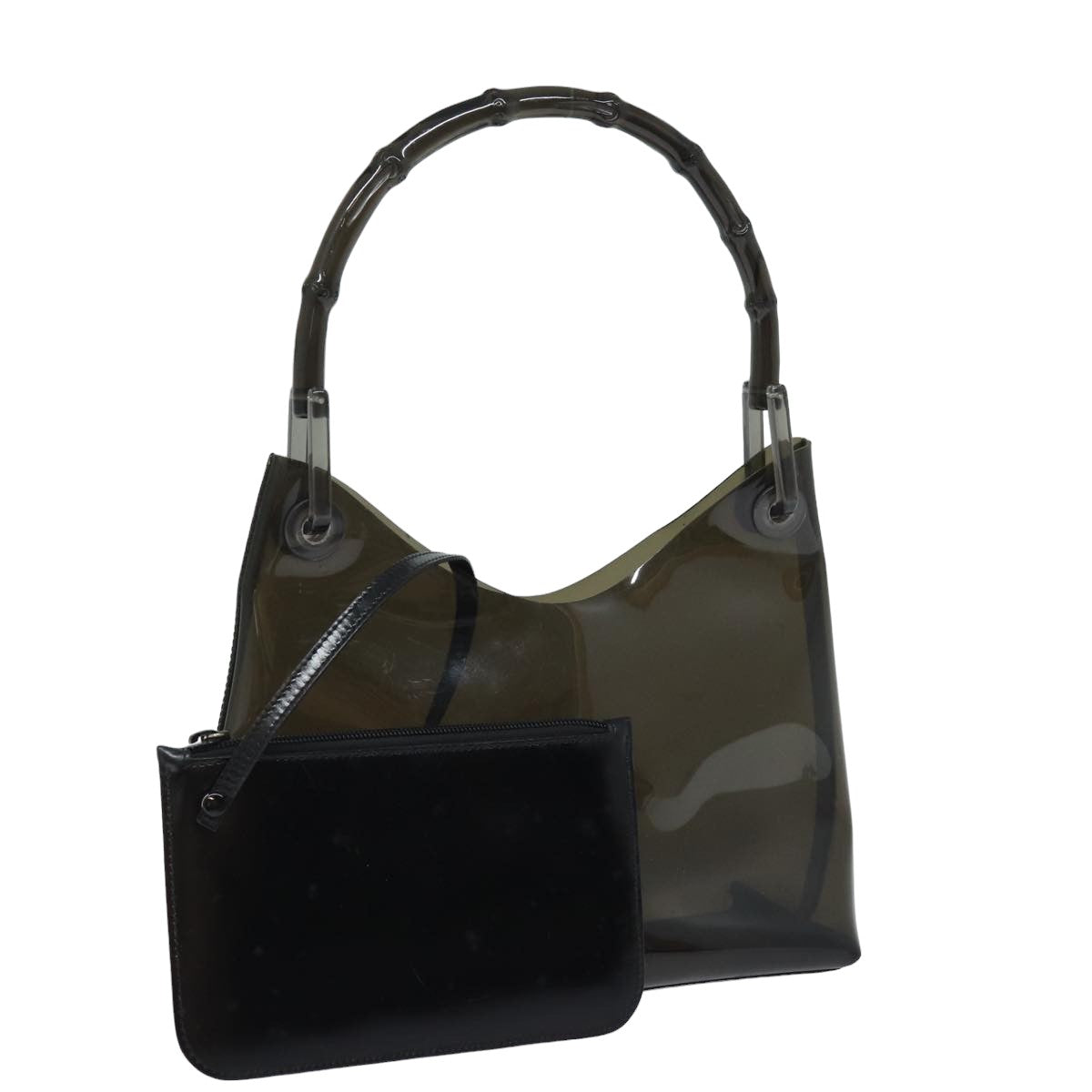 GUCCI Hand Bag Vinyl Black 001 2058 1883 bs15260