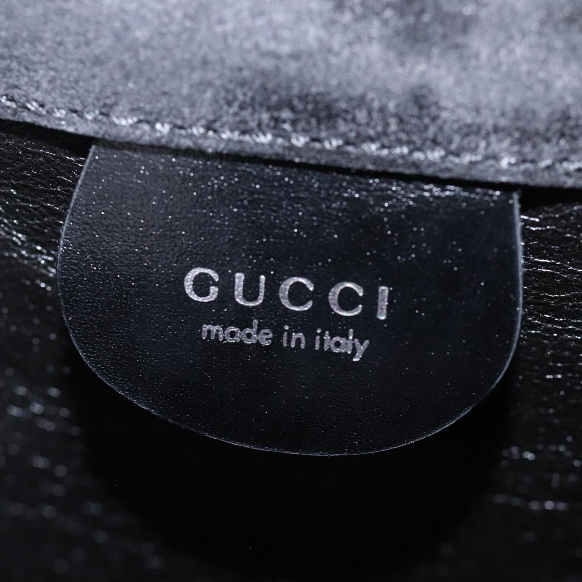 GUCCI Shoulder Bag Enamel Black bs15262