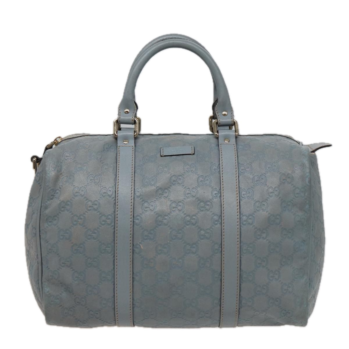 GUCCI GG Canvas Guccissima Boston Bag Blue 193603 bs15315