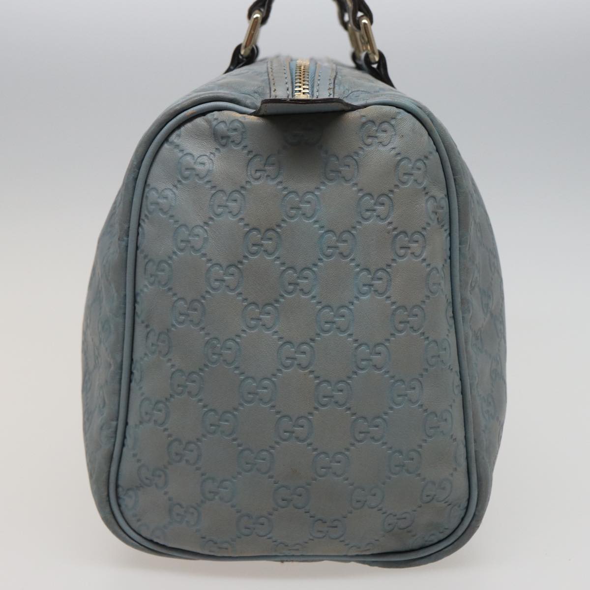GUCCI GG Canvas Guccissima Boston Bag Blue 193603 bs15315