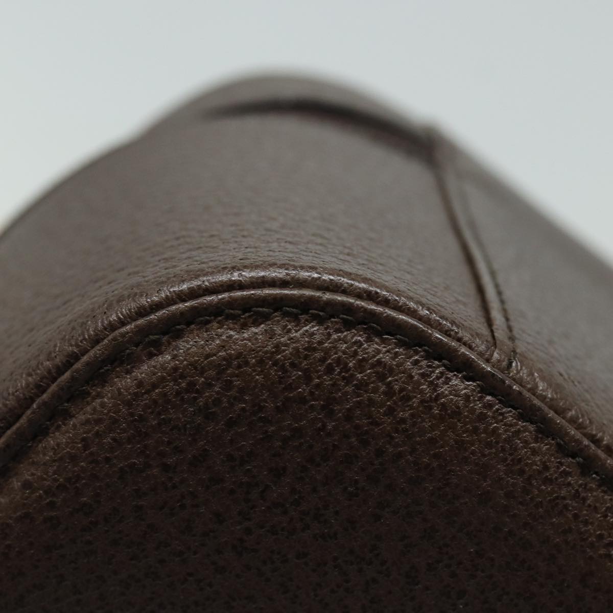 GUCCI Vanity Cosmetic Pouch Leather Brown 039 1705 0710 bs15335