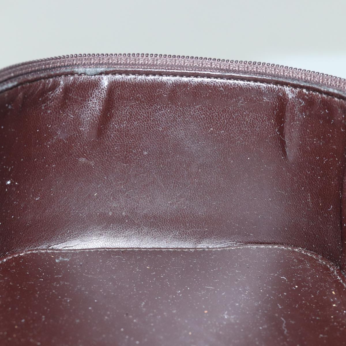 GUCCI Vanity Cosmetic Pouch Leather Brown 039 1705 0710 bs15335