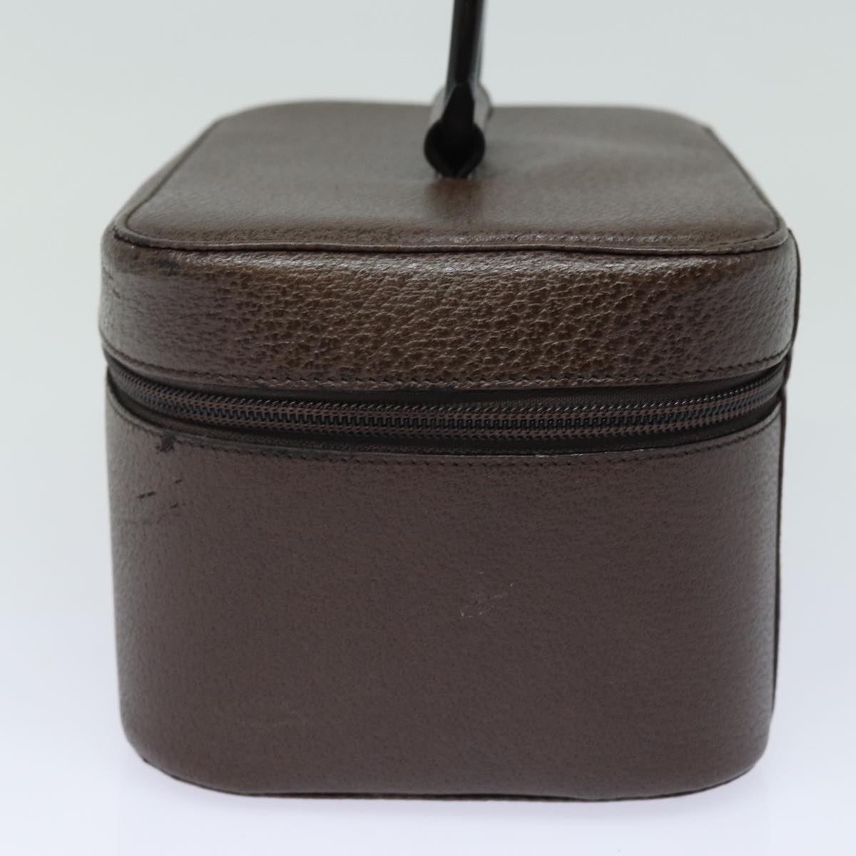 GUCCI Vanity Cosmetic Pouch Leather Brown 039 1705 0710 bs15335