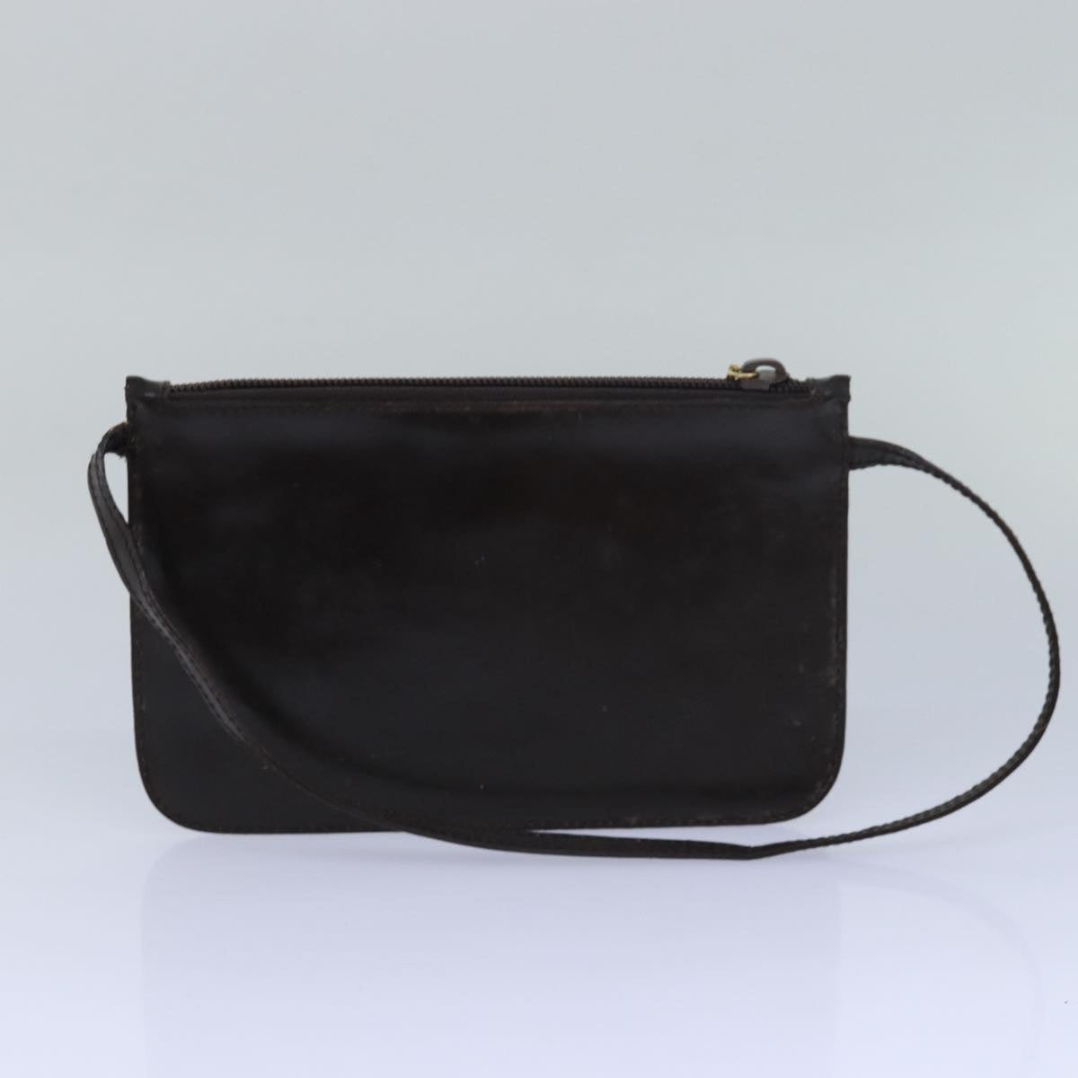 GUCCI GG Canvas Shoulder Bag Leather 2Set Brown Black bs15480