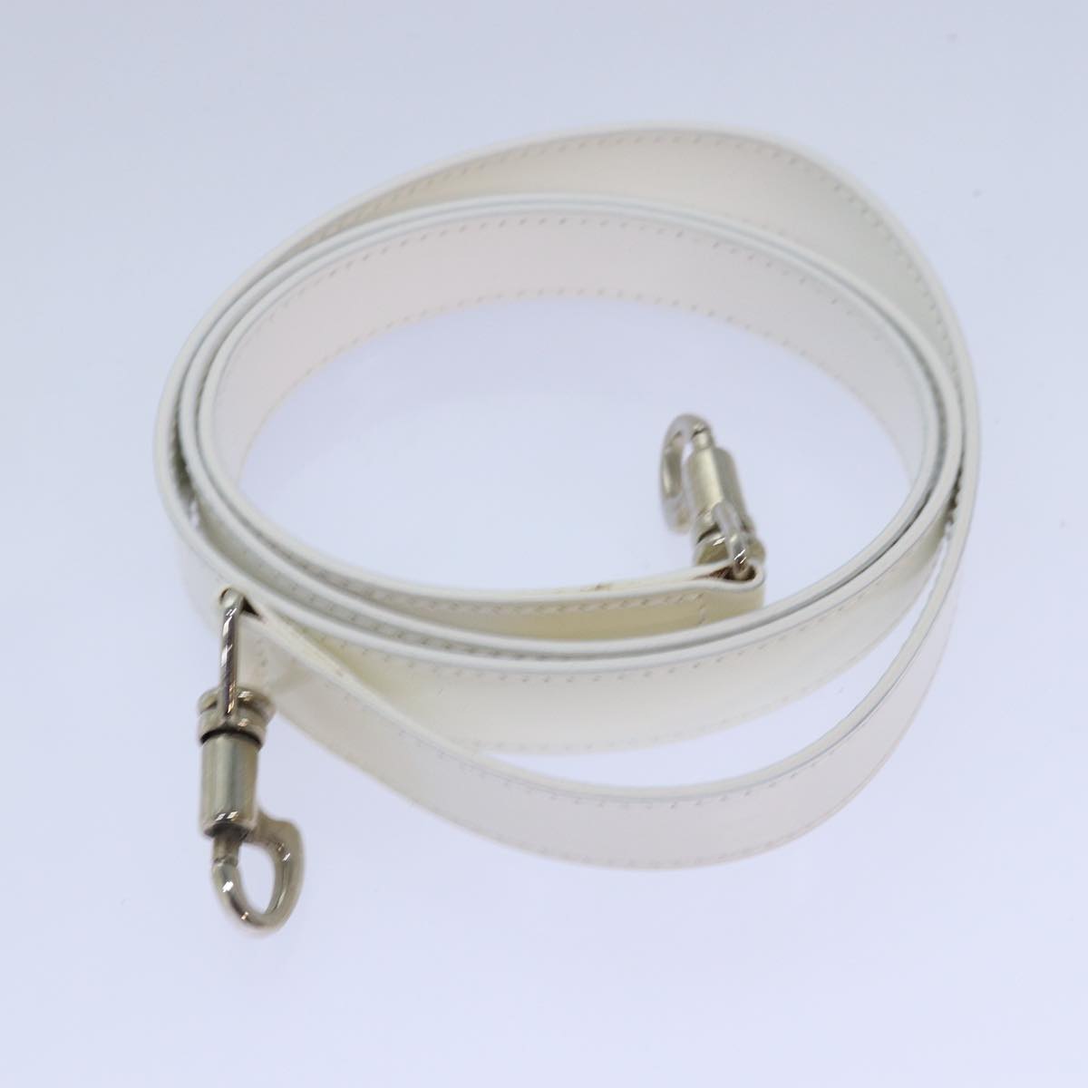 GUCCI Bamboo Shoulder Bag Nylon 2way White bs15618